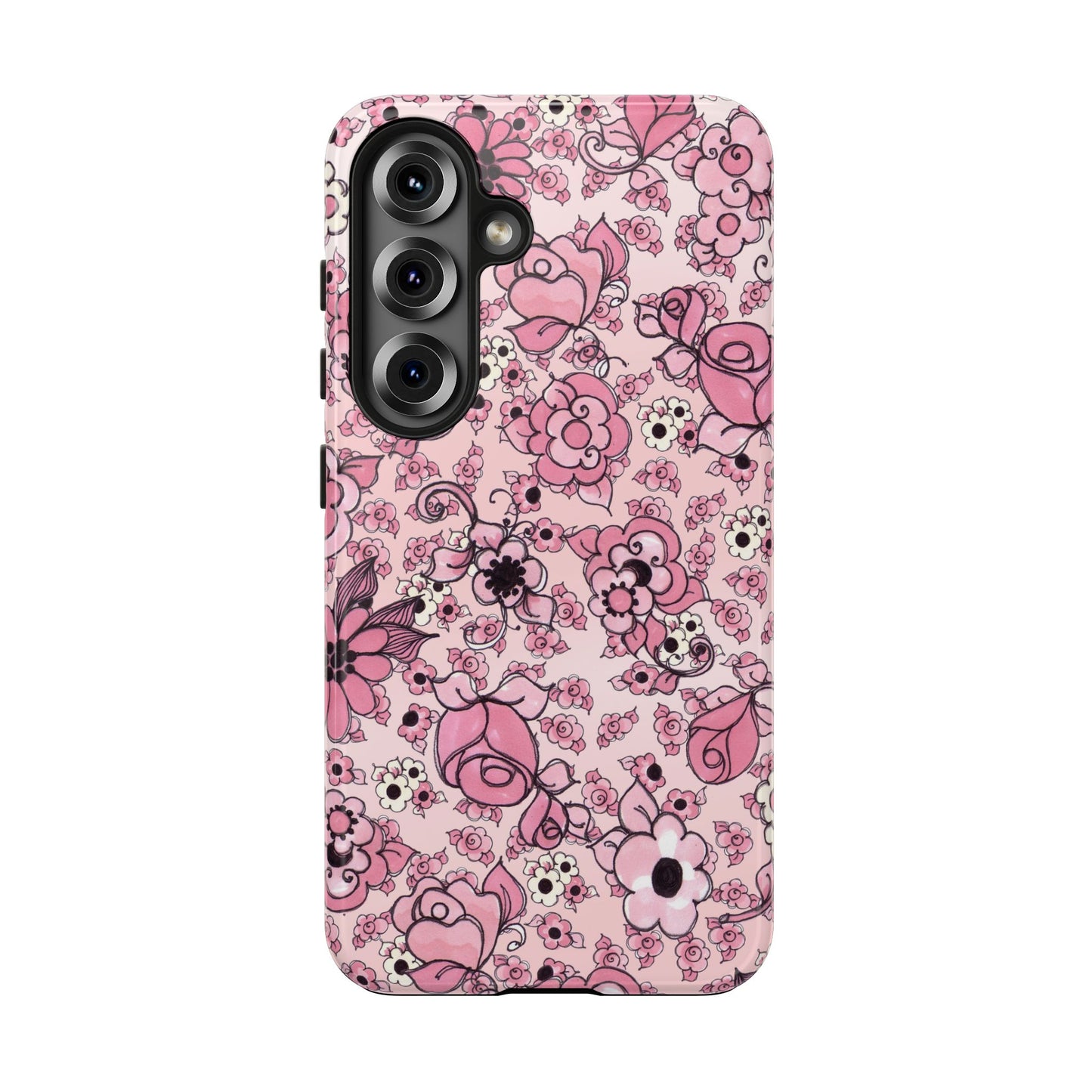 Profuse Posies Pink Phone Case