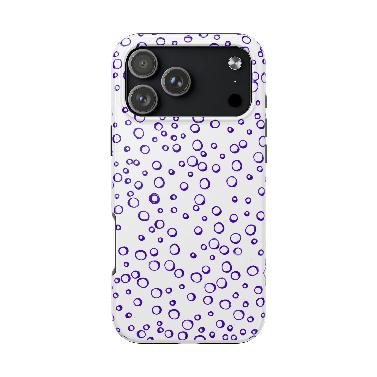 Blue See Through Dots Phone Case