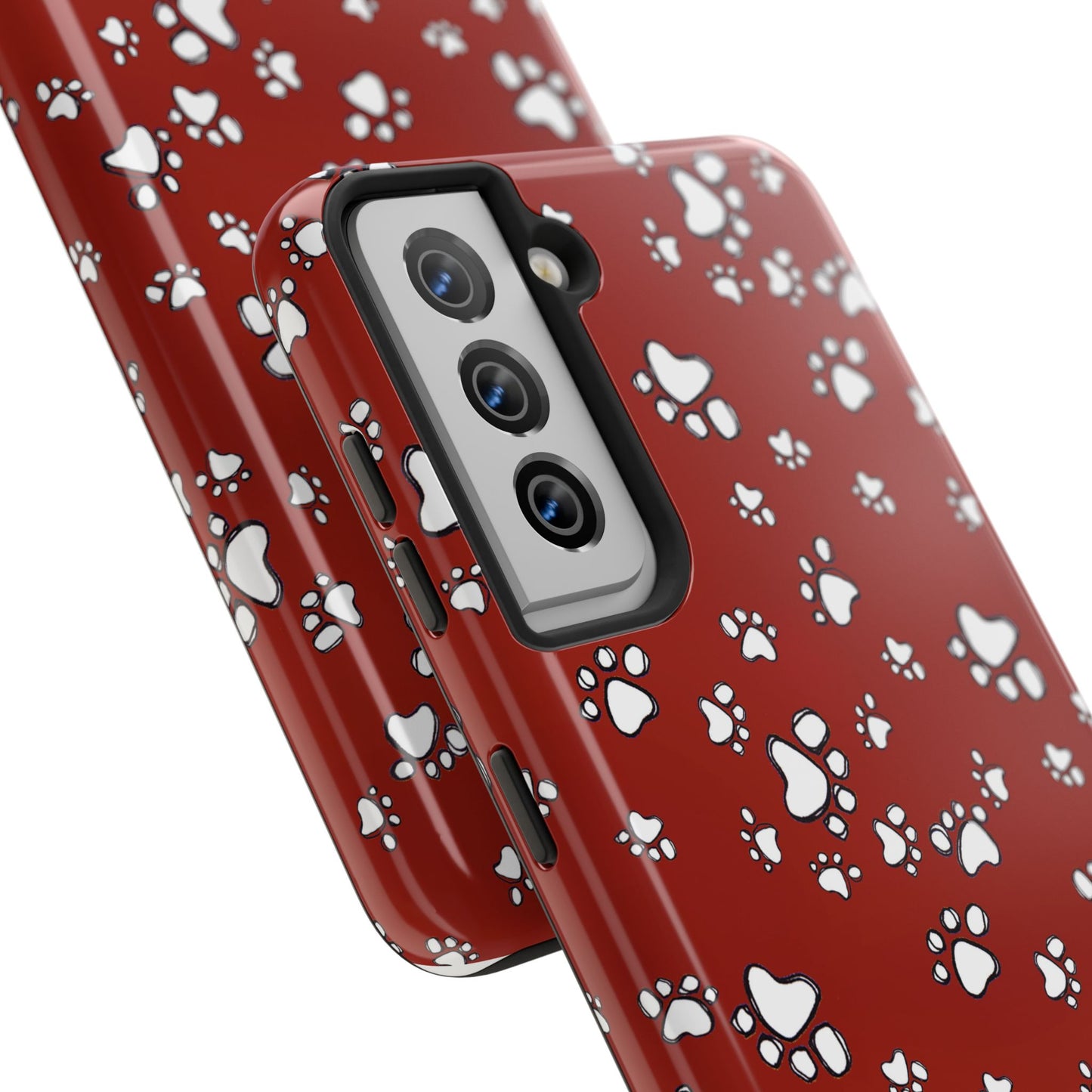 Paw Flakes Red Phone Case