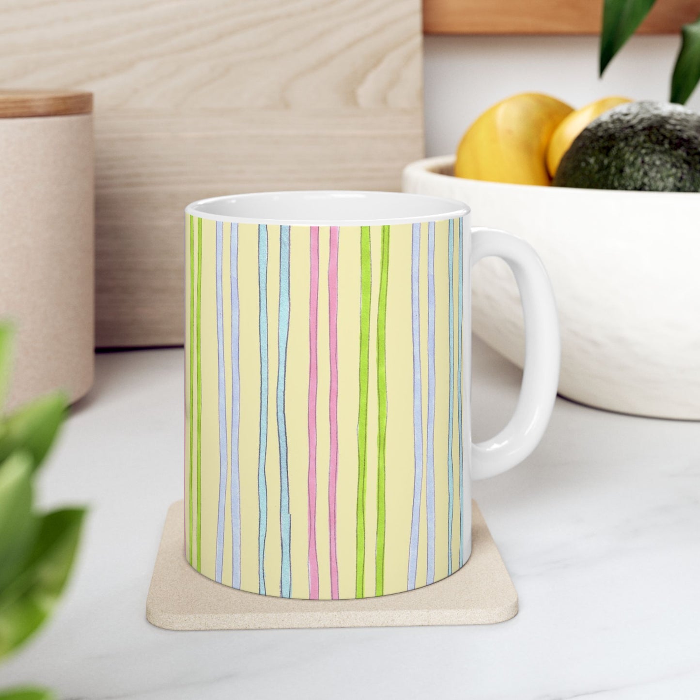Belle Stripe Yellow Cup
