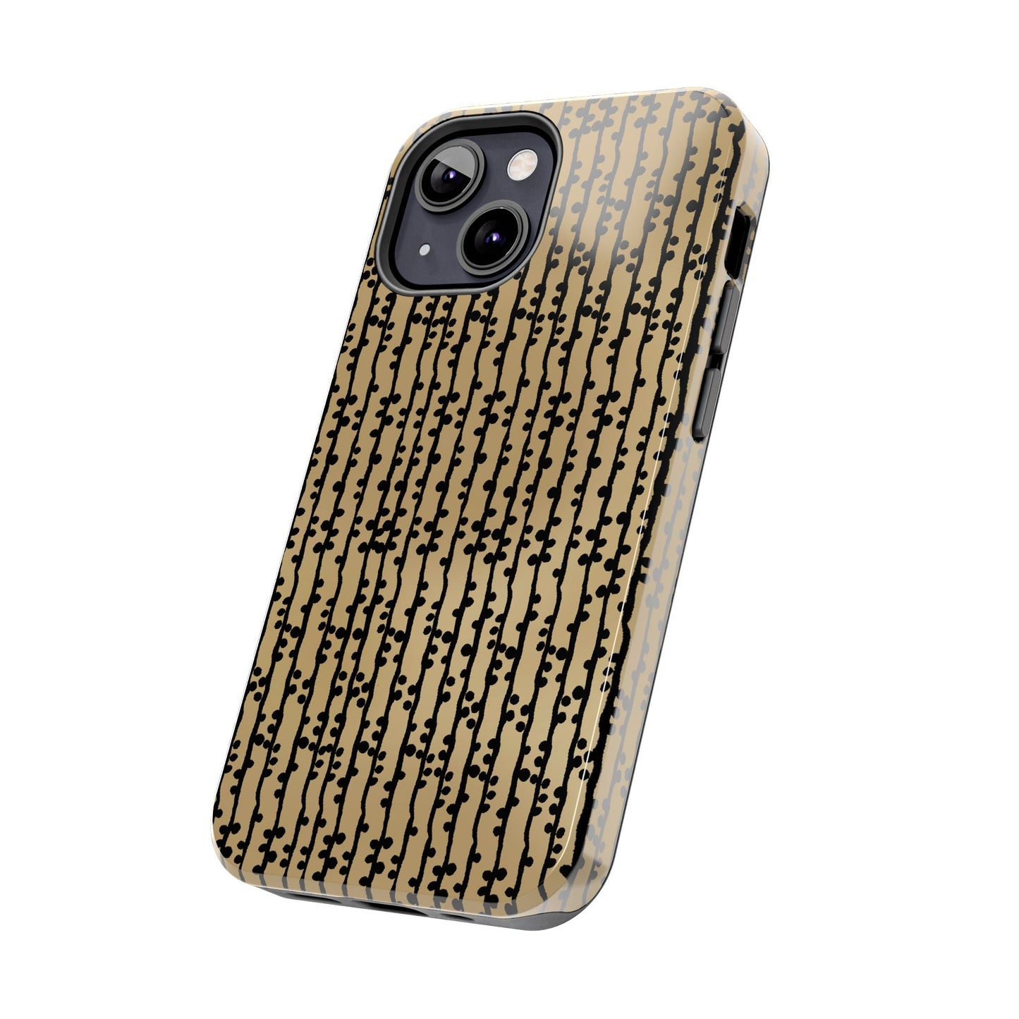 Loopy Stripe Tan Phone Case