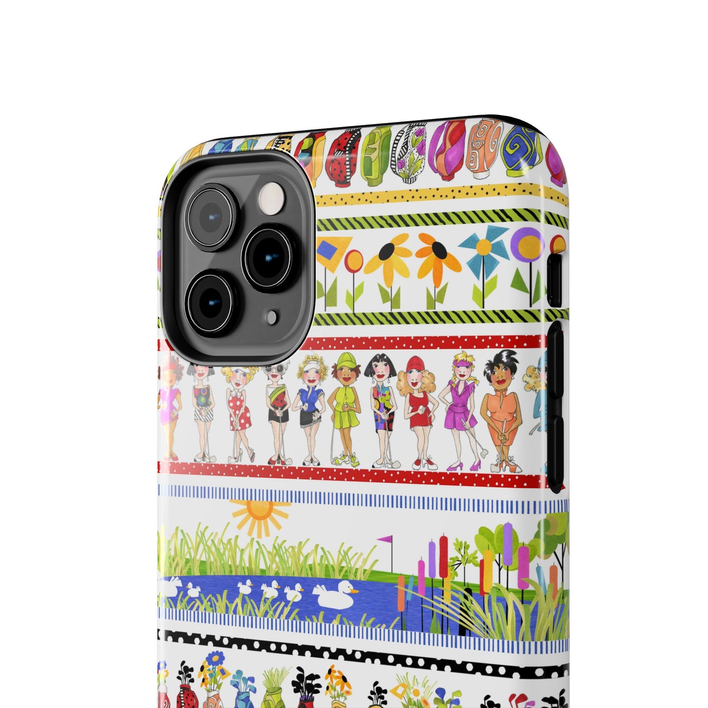 Golf Borders White Phone Case