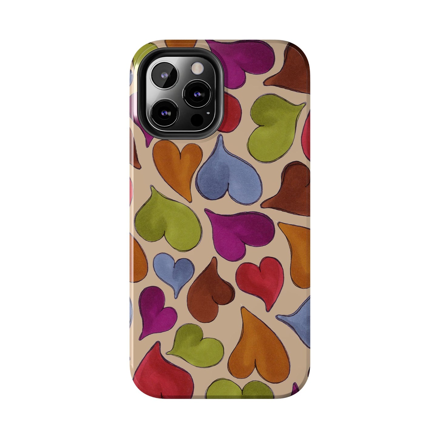 Big Hearted Khaki Phone Case