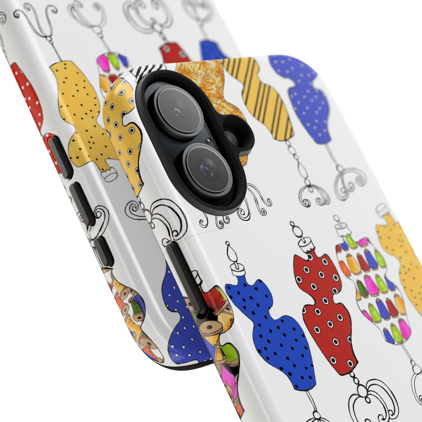 Go Figure White / Multi Phone Case