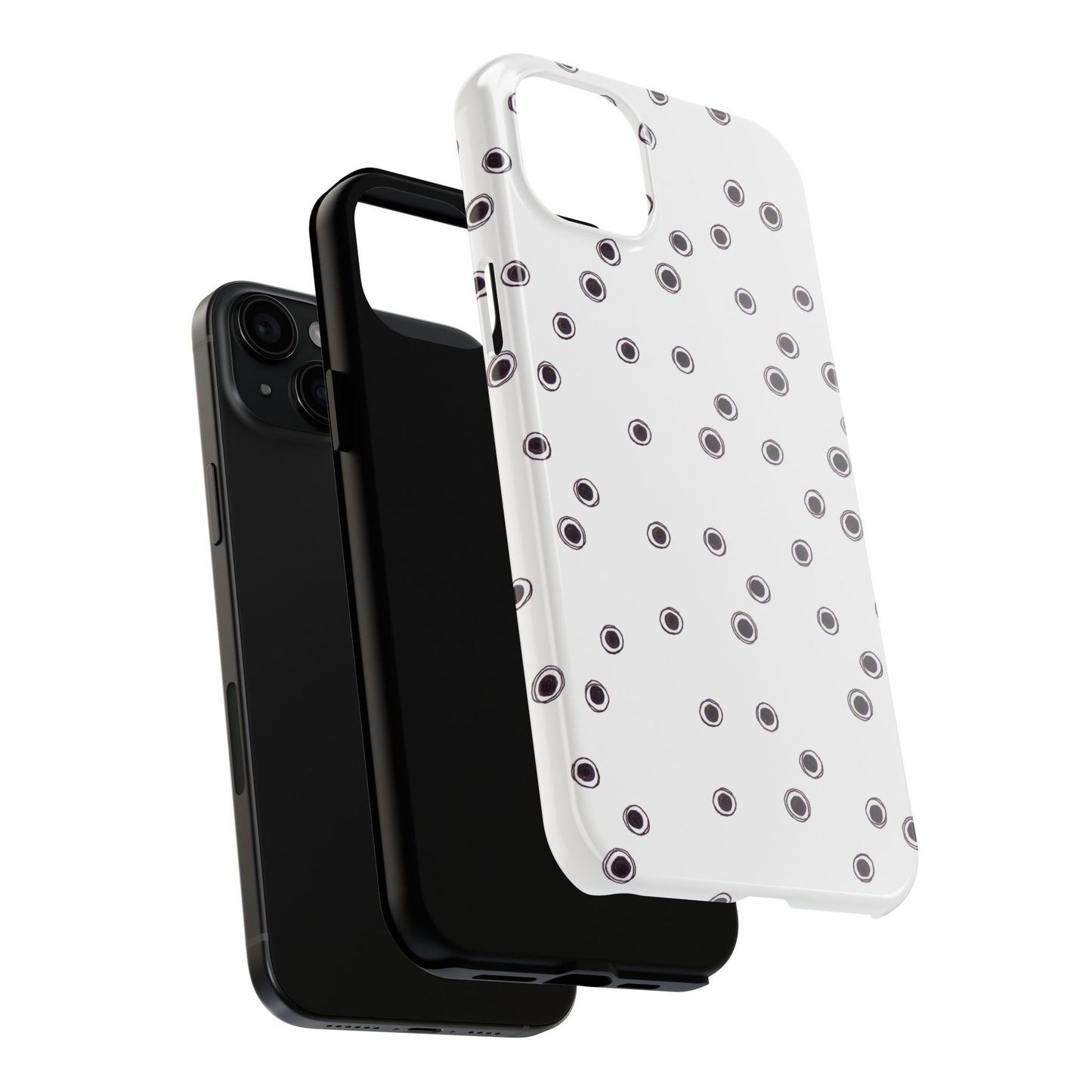 Halo Dots White Phone Case