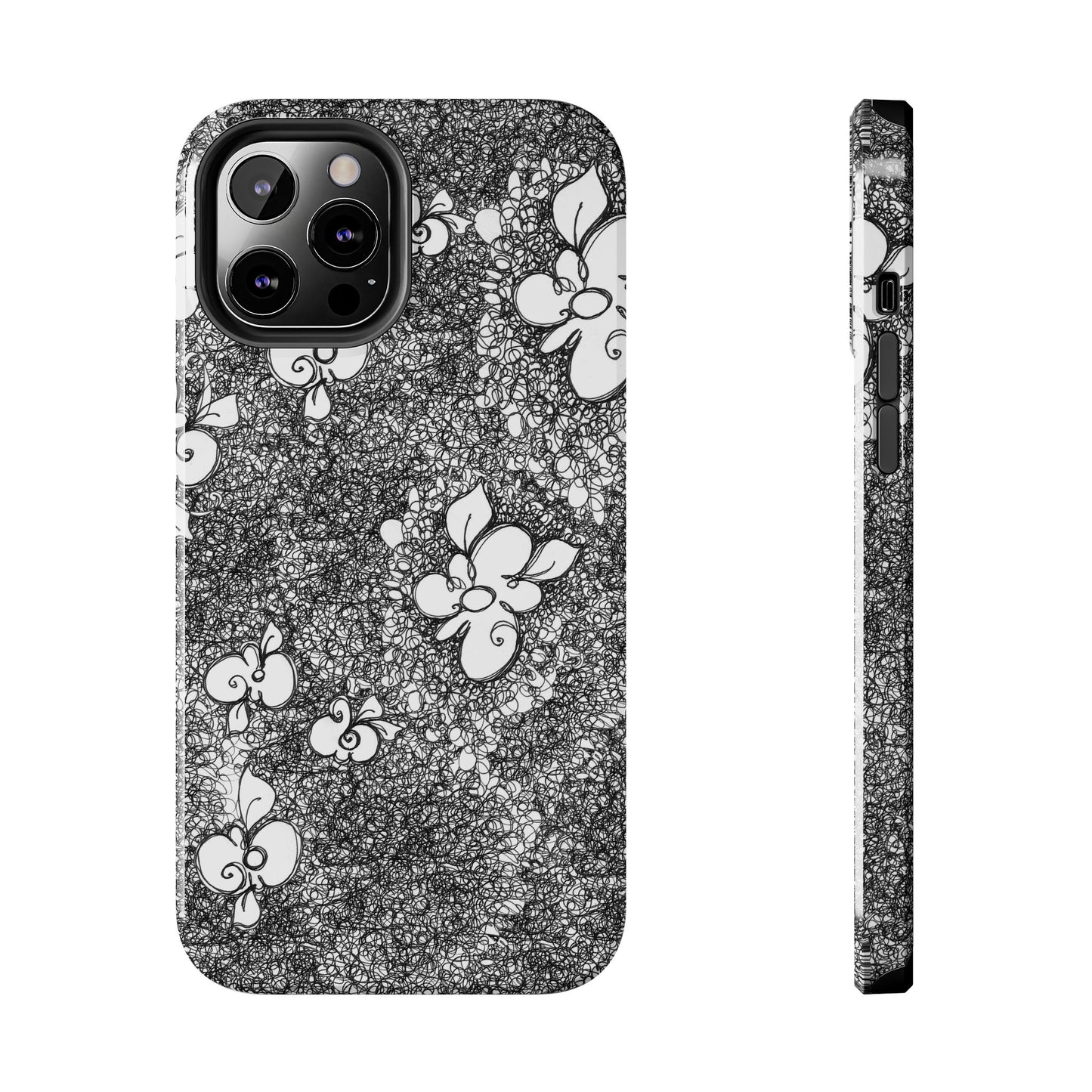 Flower Scribbles Phone Case