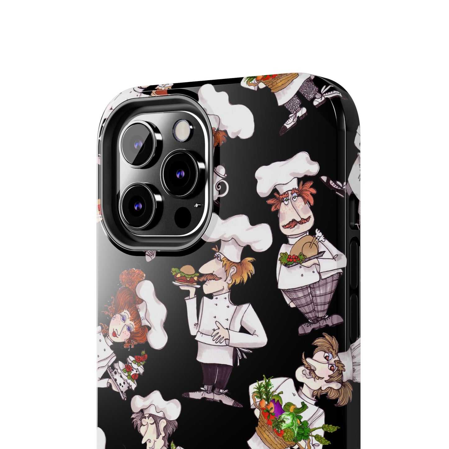 Tossed Chefs Black Phone Case