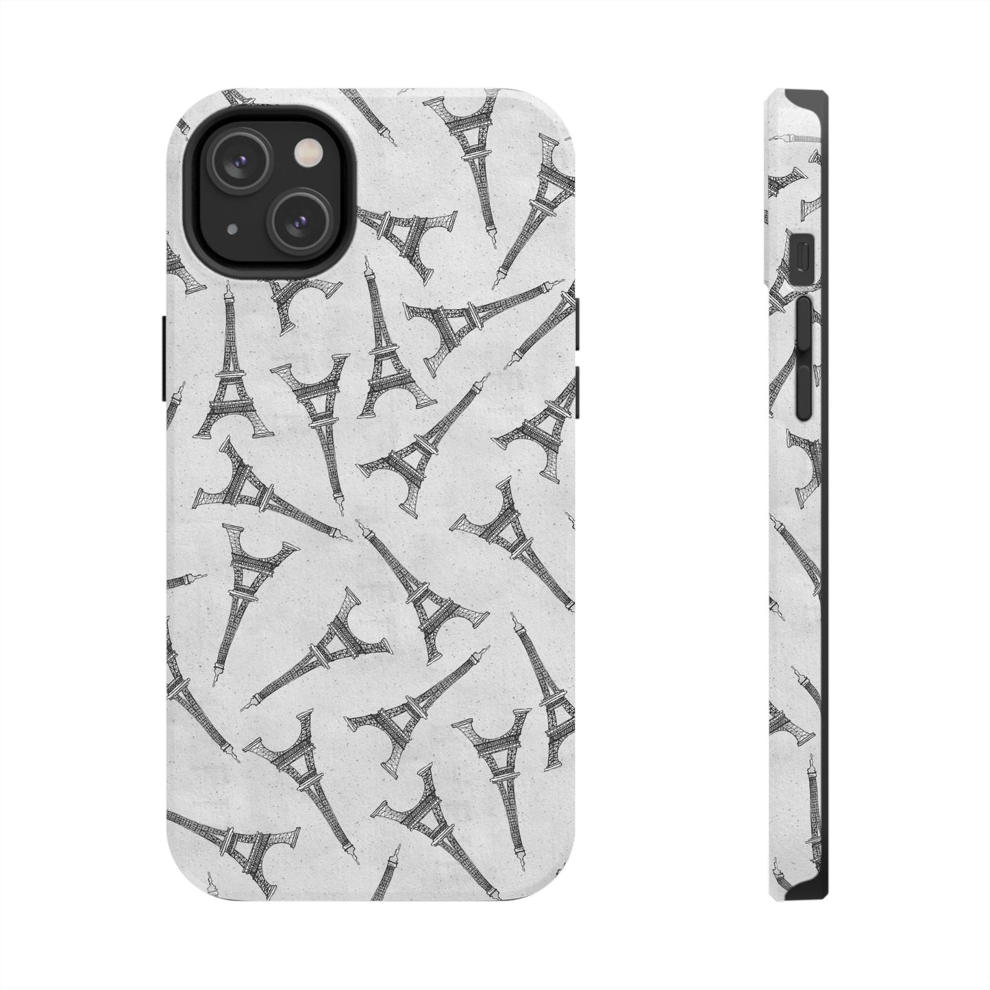 Eifelesque Silver Phone Case