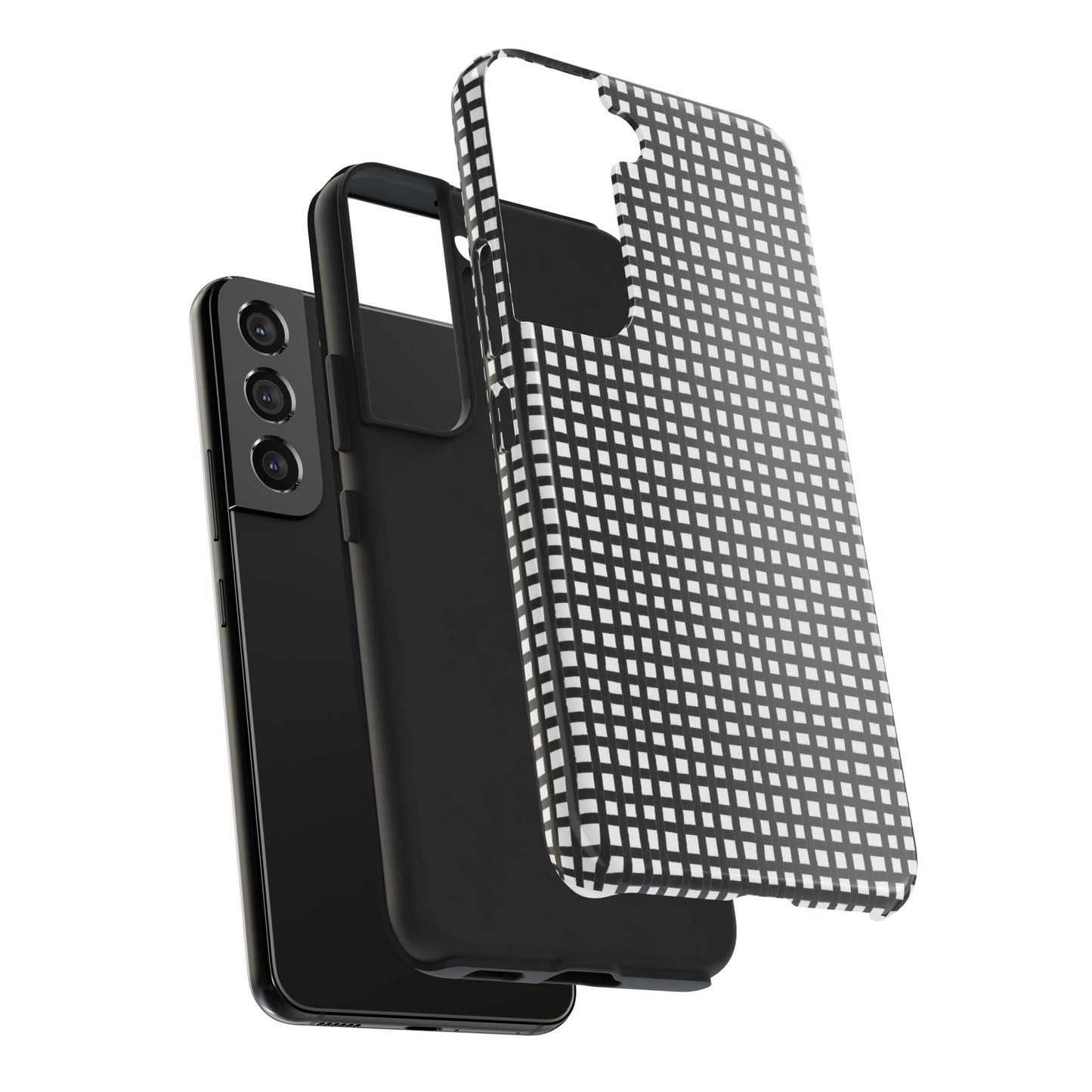 Chipper Check Black / White Phone Case