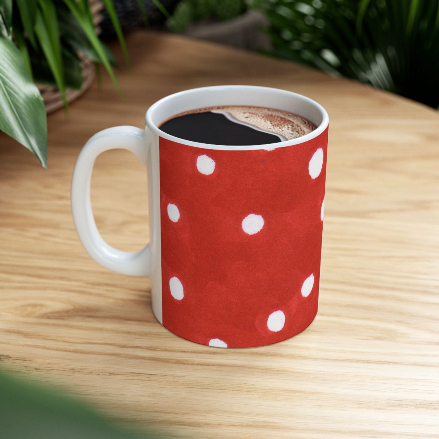 Dinky Dots Red / White Cup
