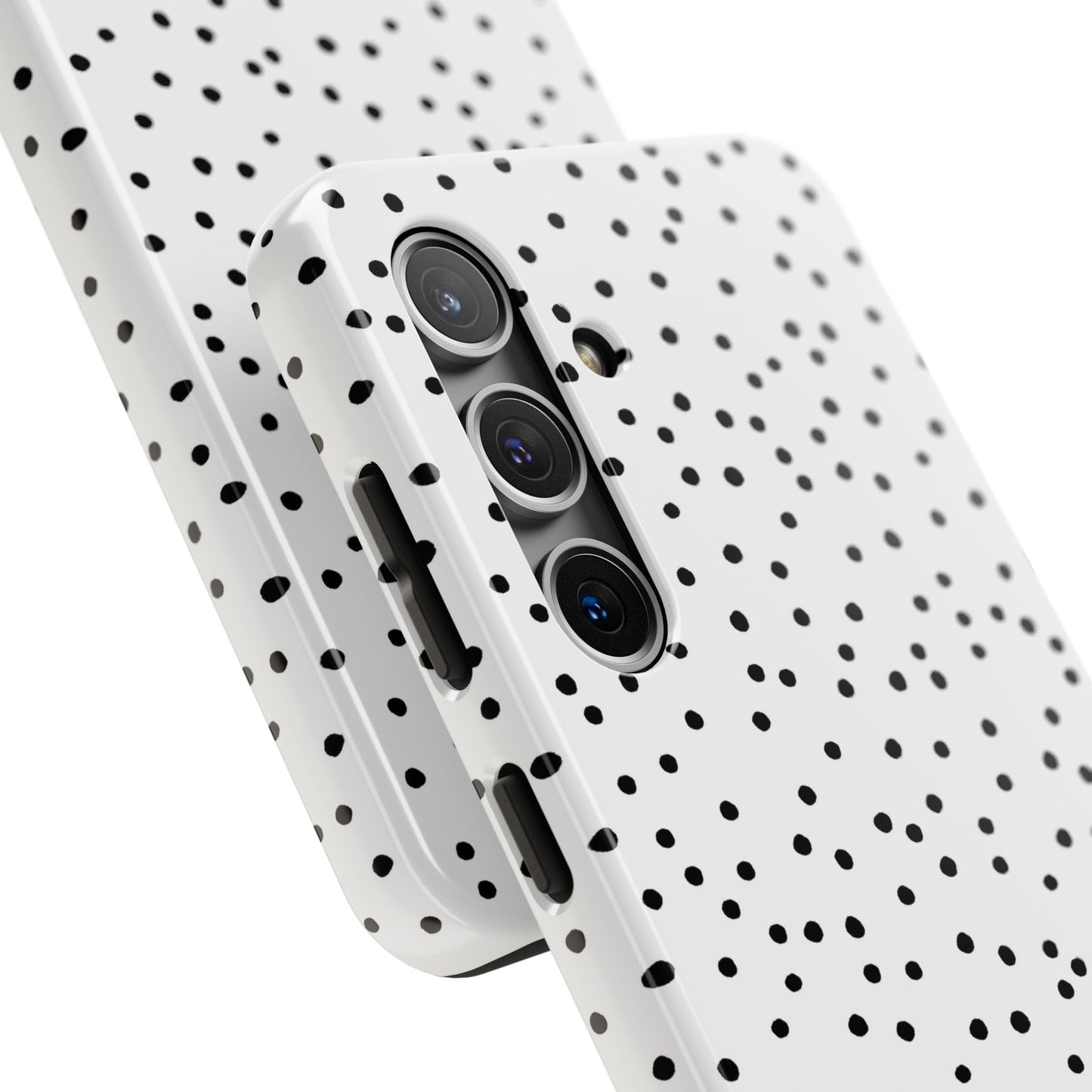 Dinky Dots White / Black Phone Case