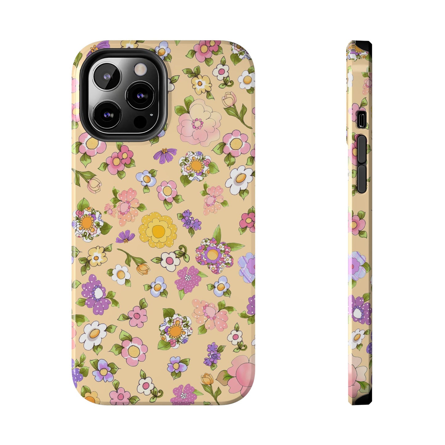 Flowery Yellow Phone Case