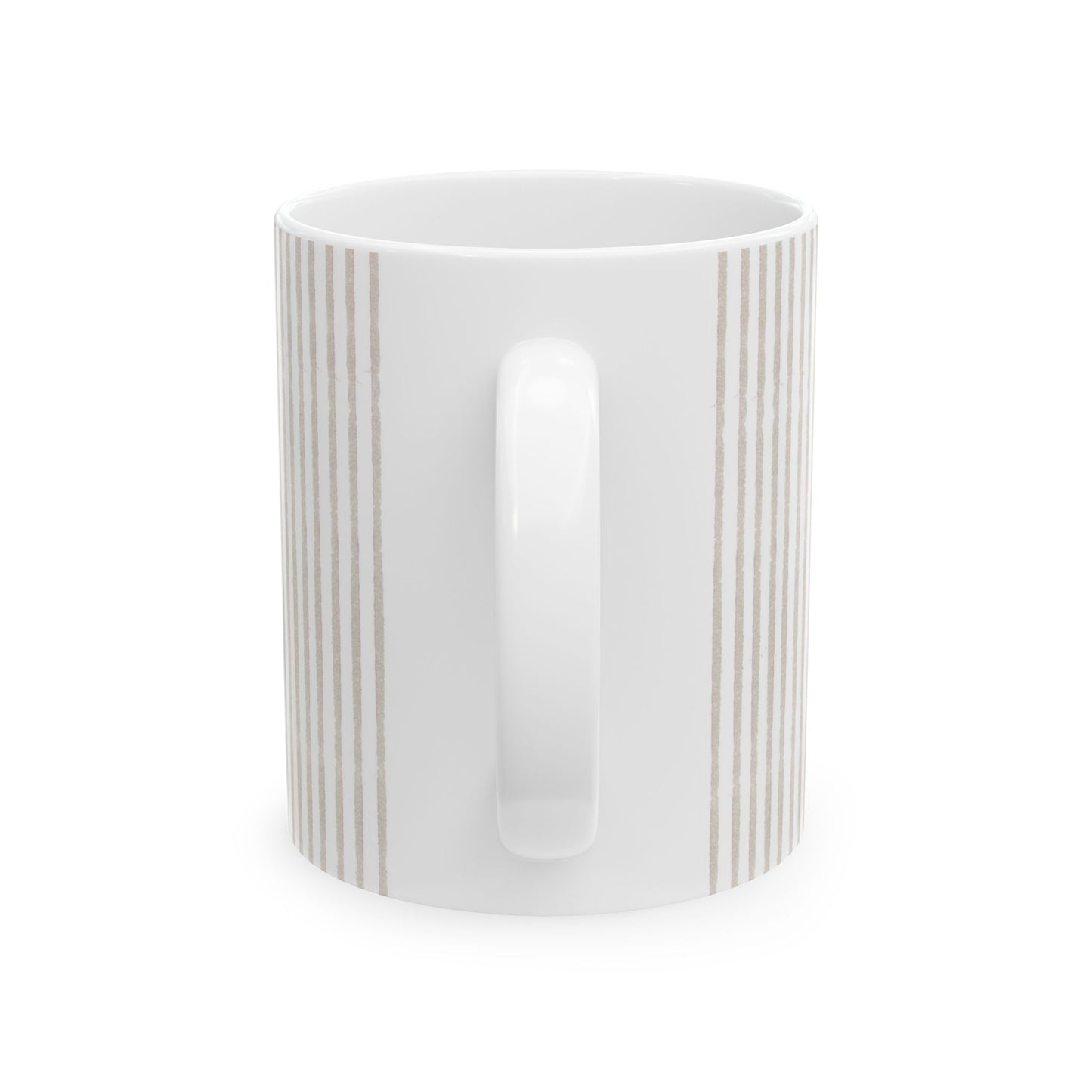 Stripe White / Gray Cup