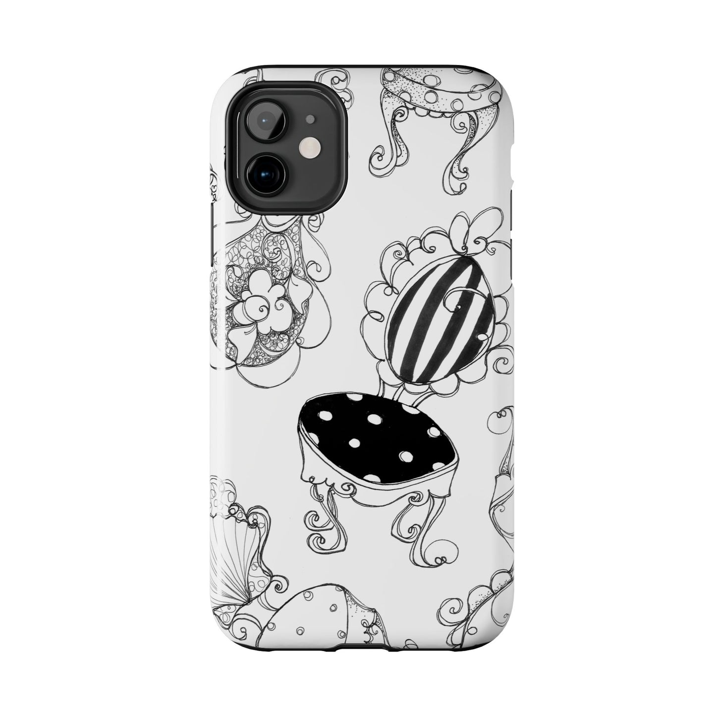 Bistro Chairs White Phone Case