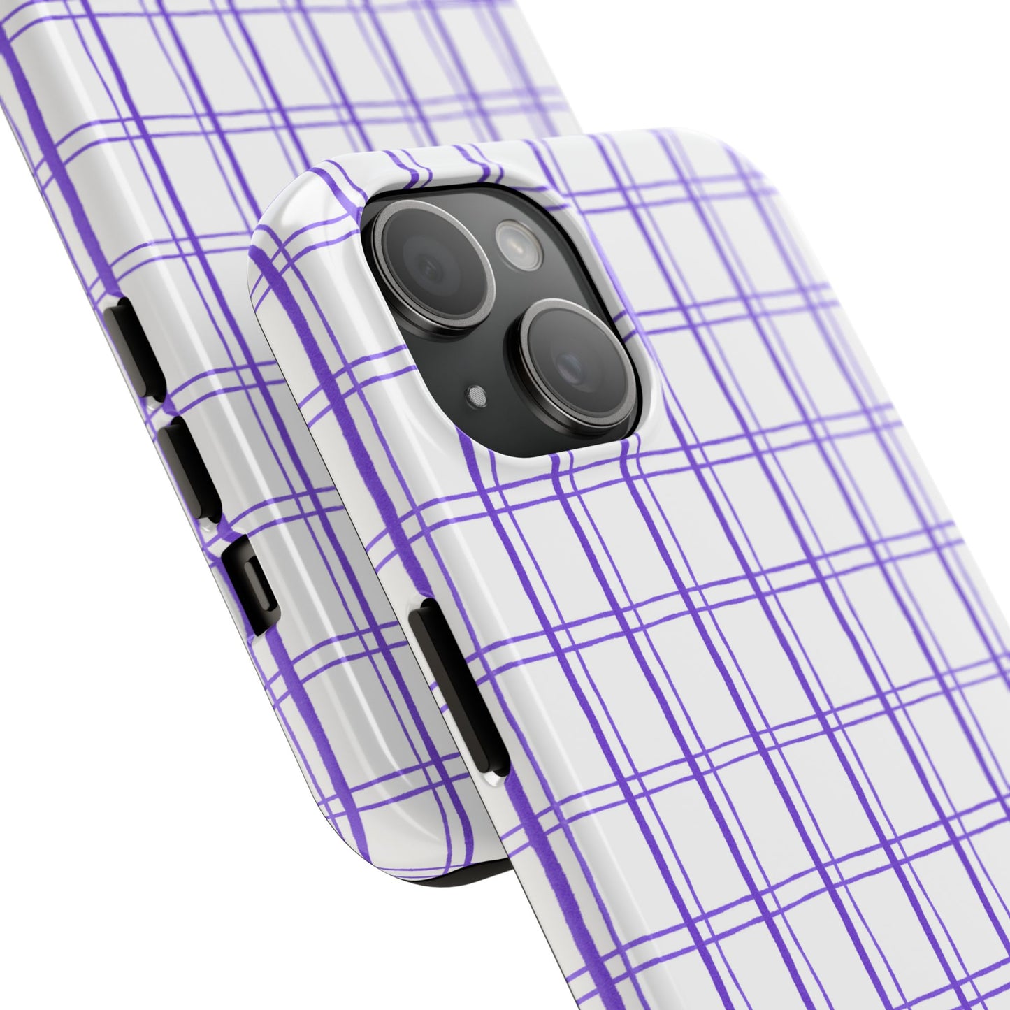 Kitchen Plaid White / Blue Phone Case