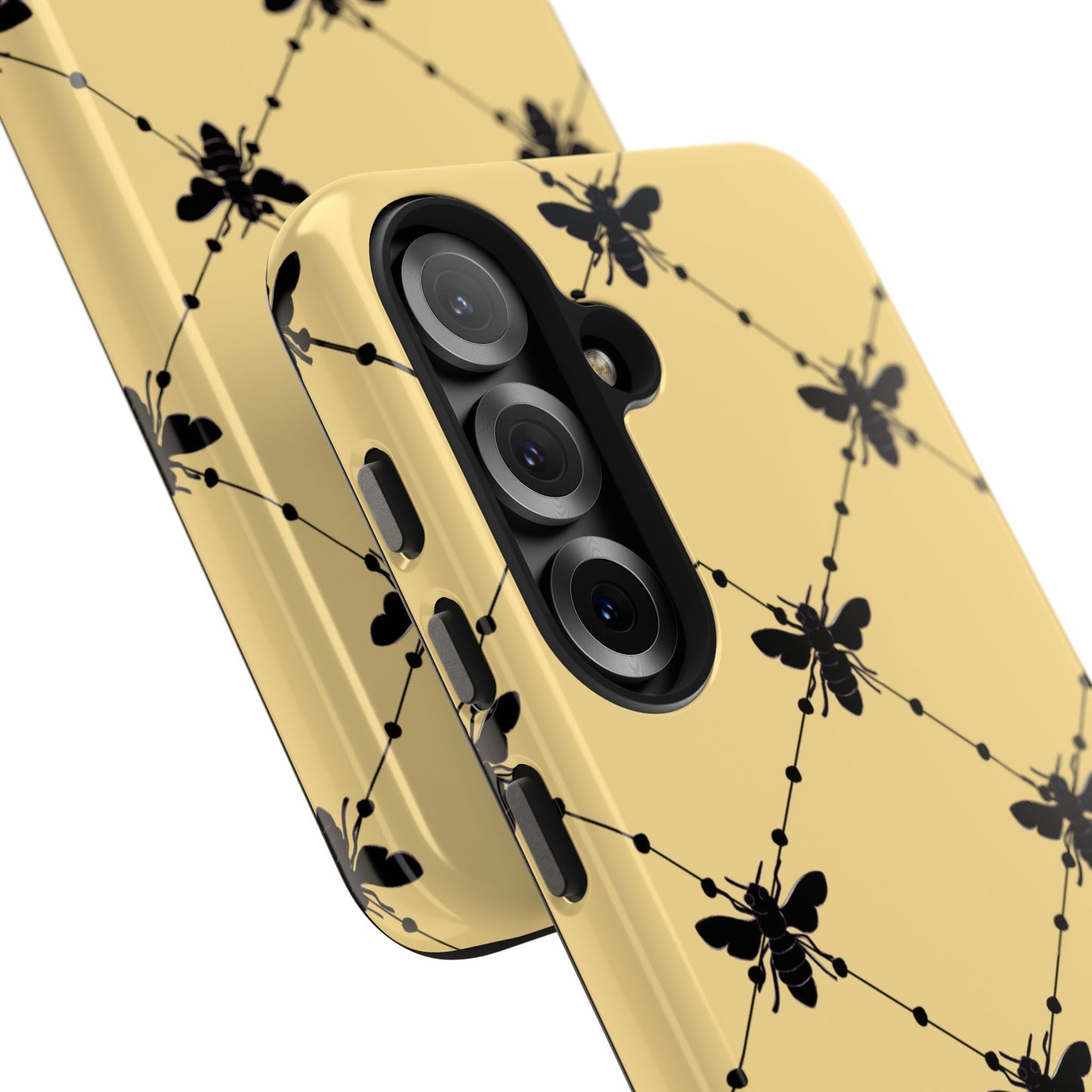 Beaded Bees Yellow Phone Case