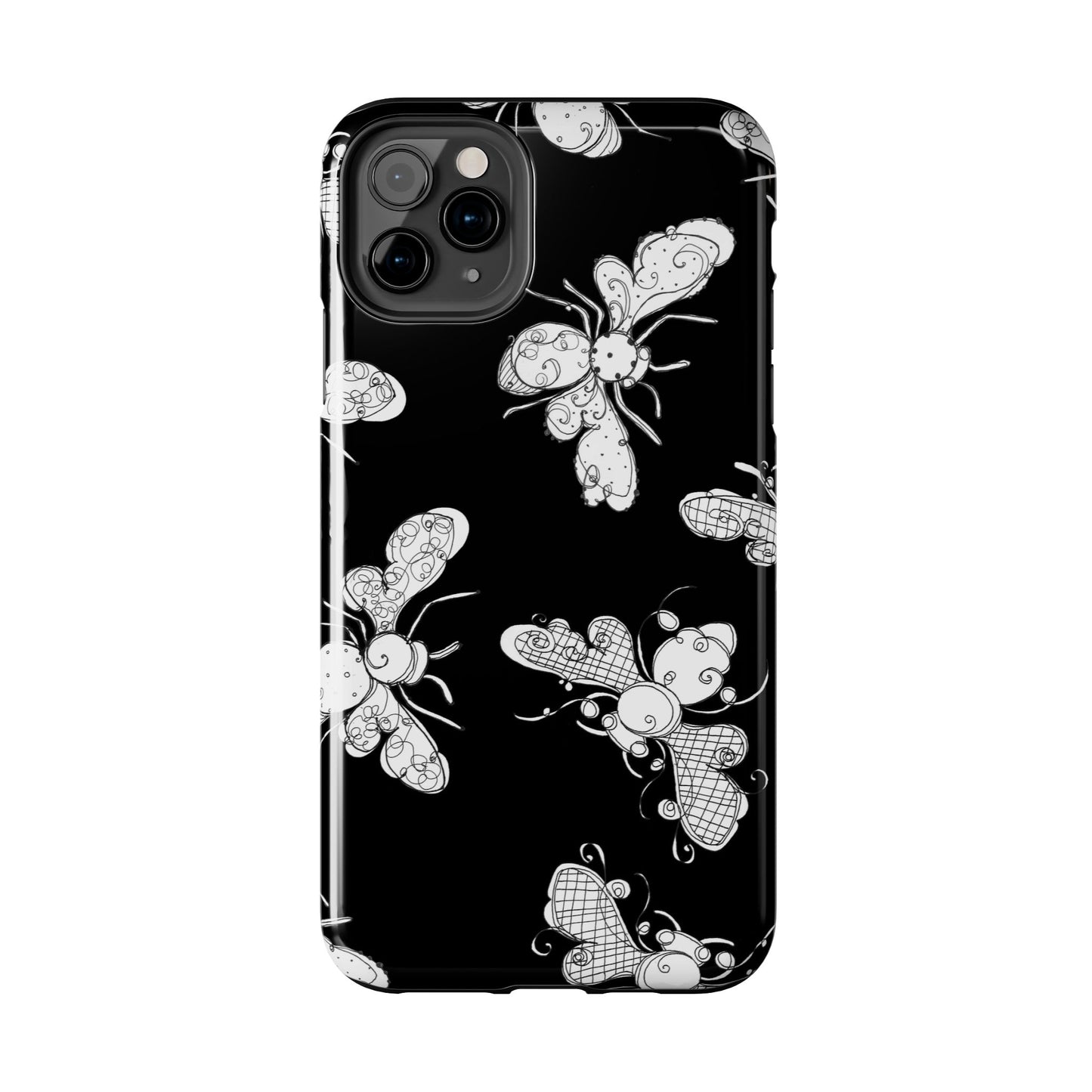 Busy Bee Black Phone Case