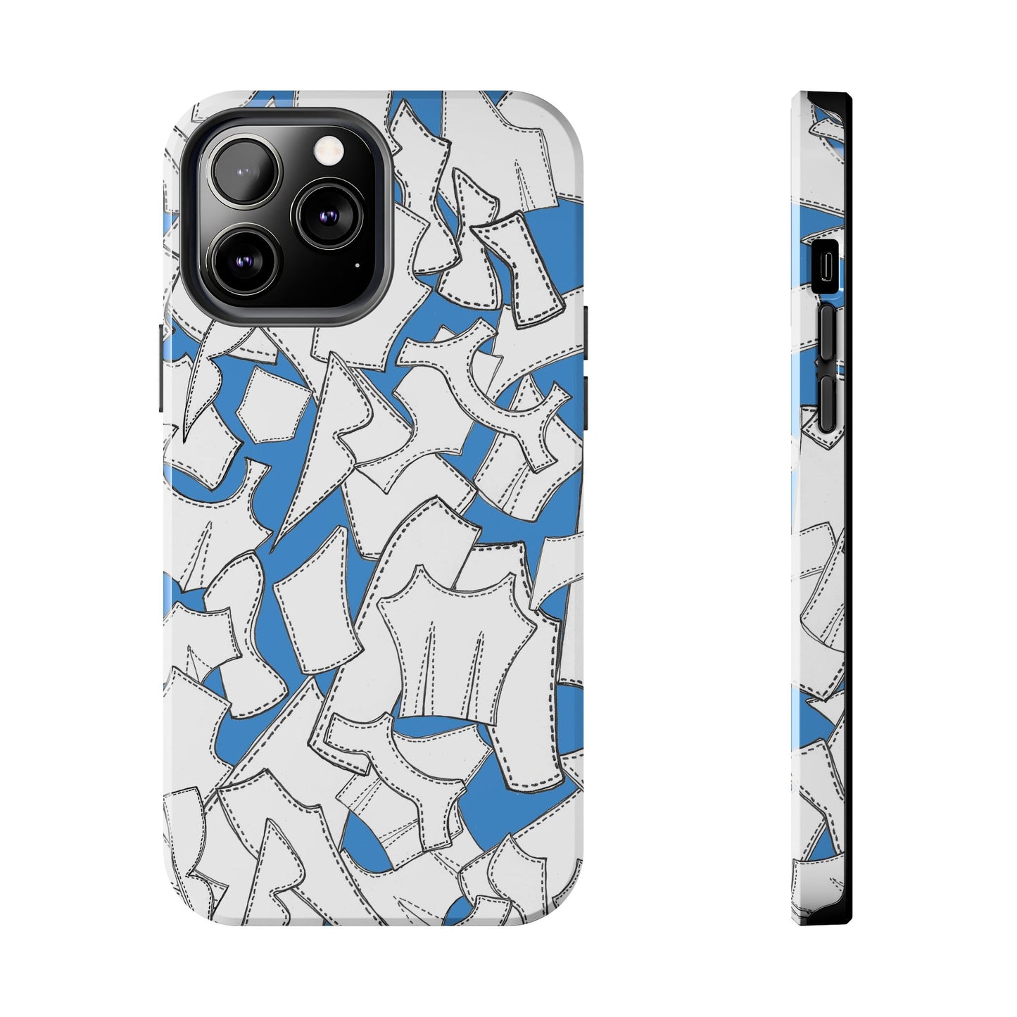 Pattern Pieces Turquoise Phone Case