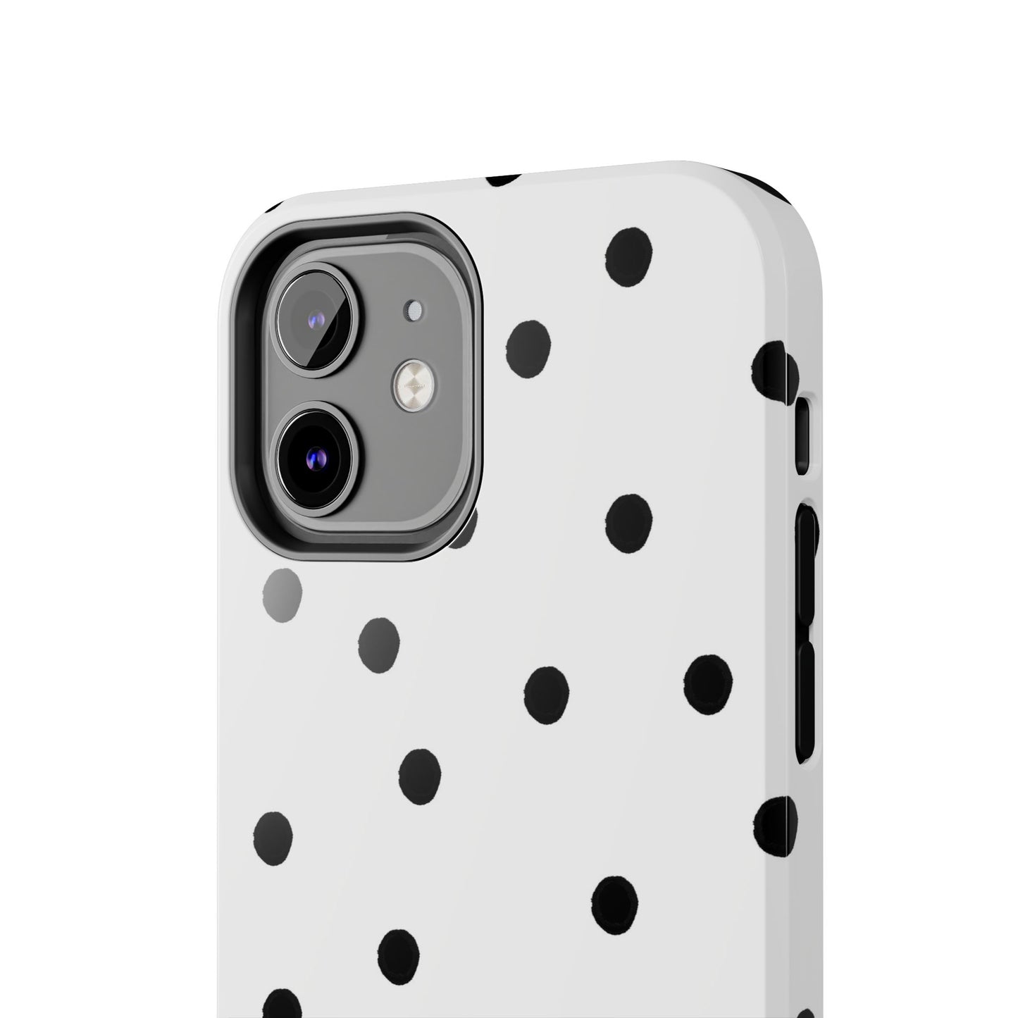 Space Dots White / Black Phone Case