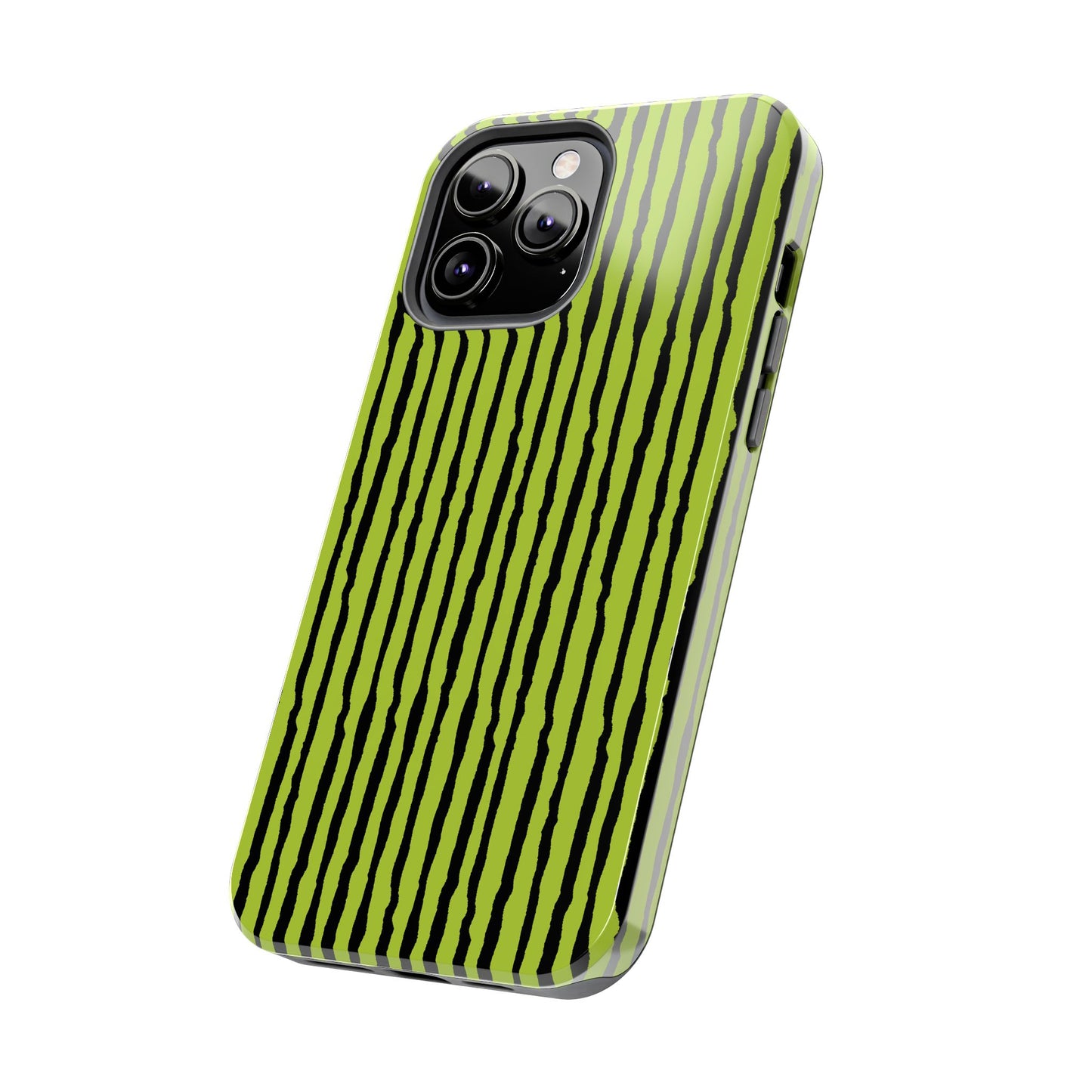 Sorta Stripe Green / Black Phone Case