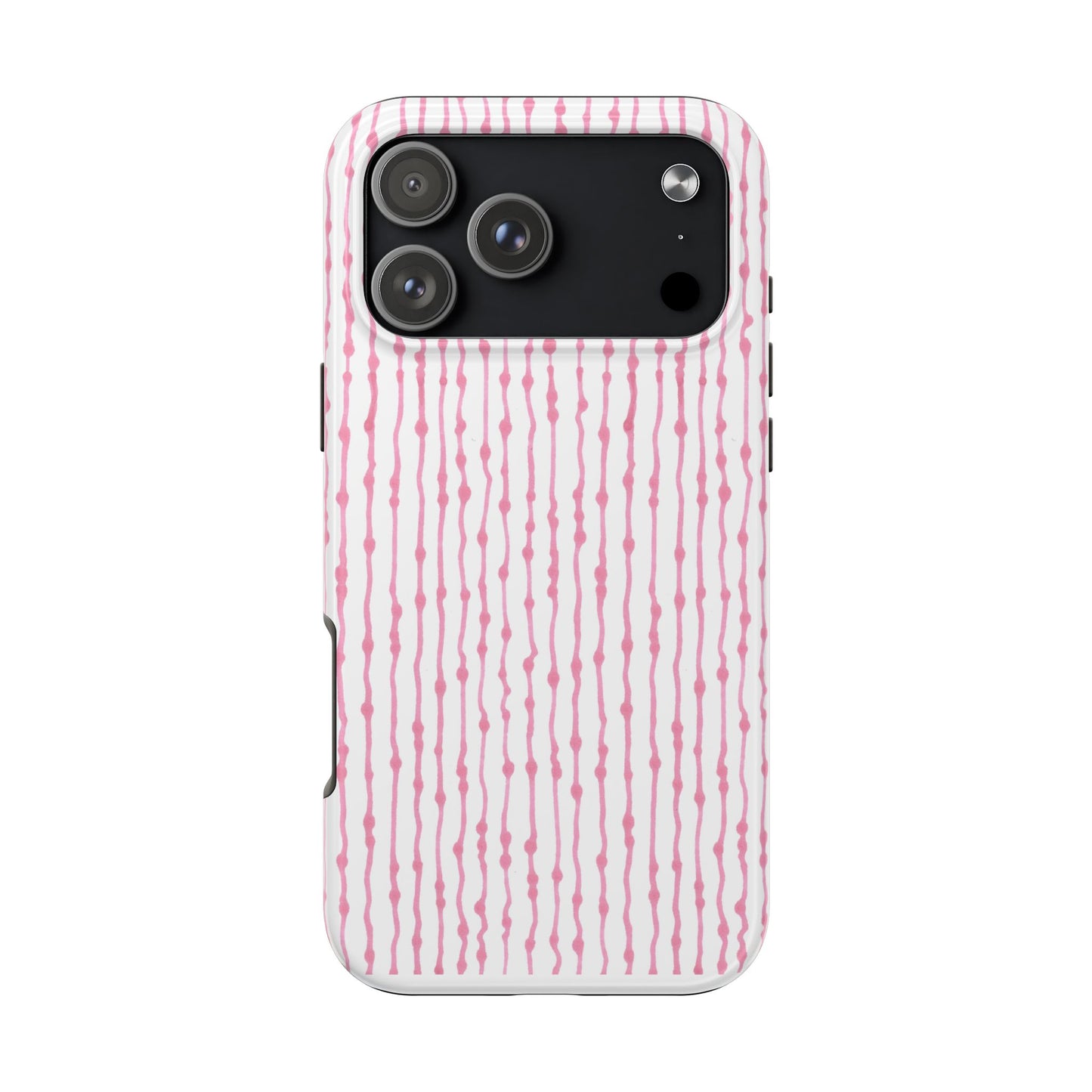 Faux Seersucker White / Pink Phone Case