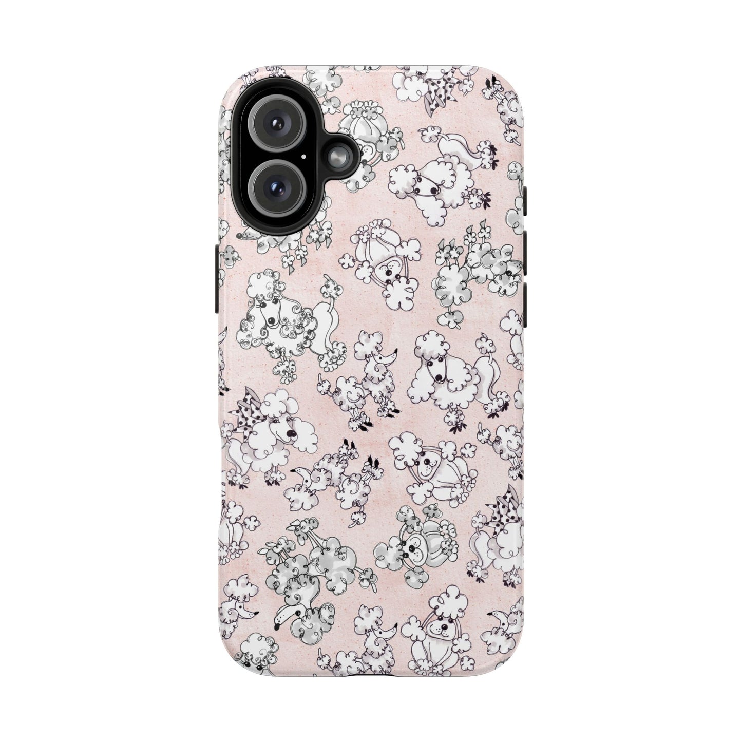 Paris Poodles Pink Phone Case