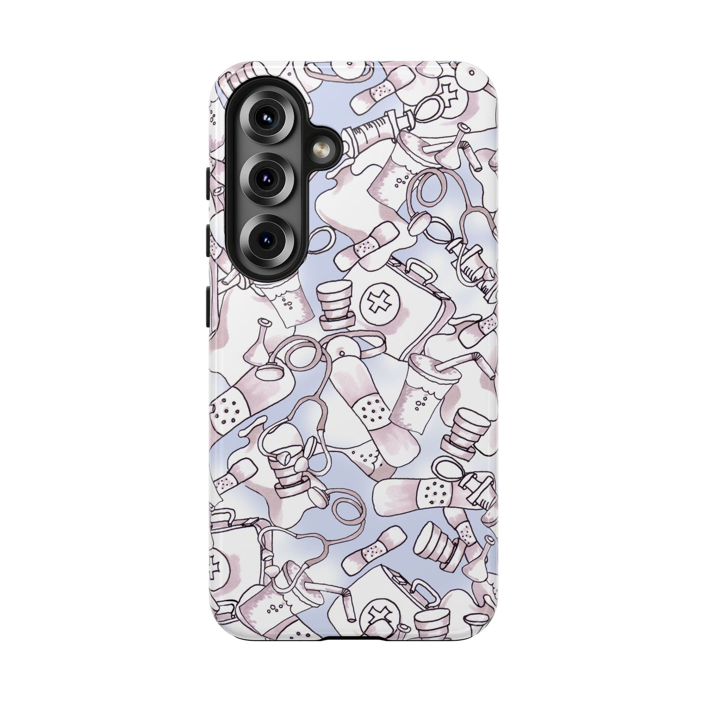 Med Stuff Blue Phone Case