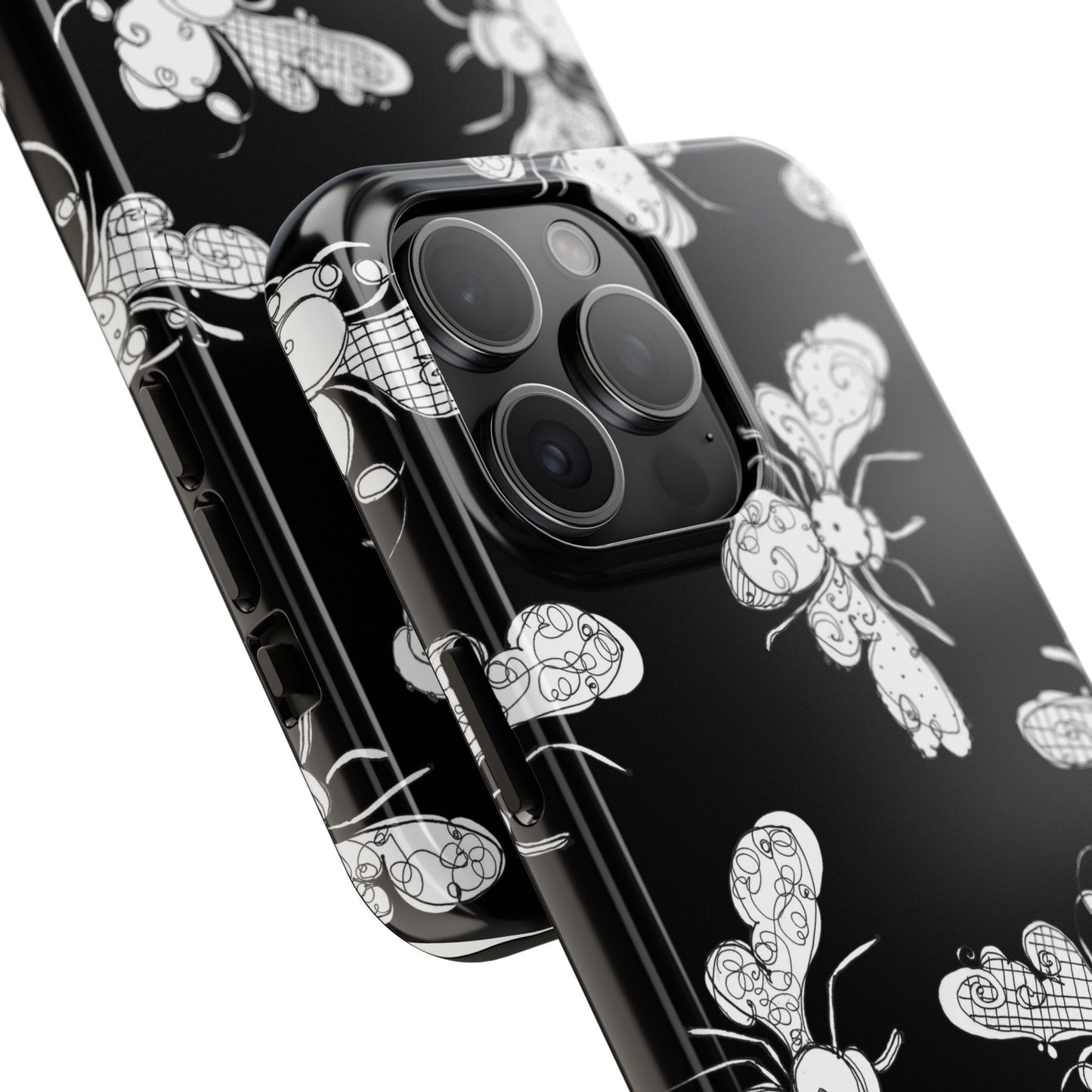 Busy Bee Black Phone Case