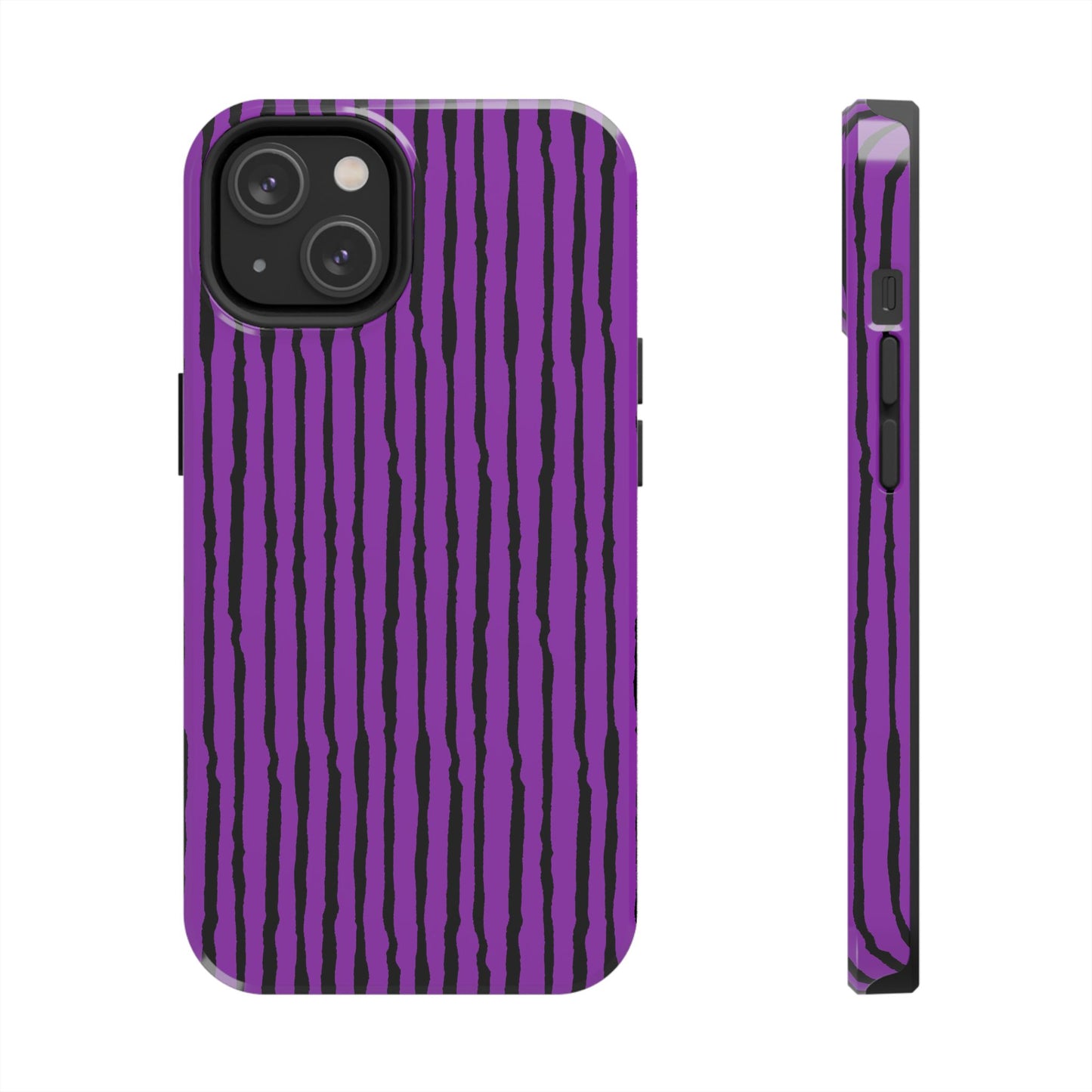 Sorta Stripe Purple / Black Phone Case