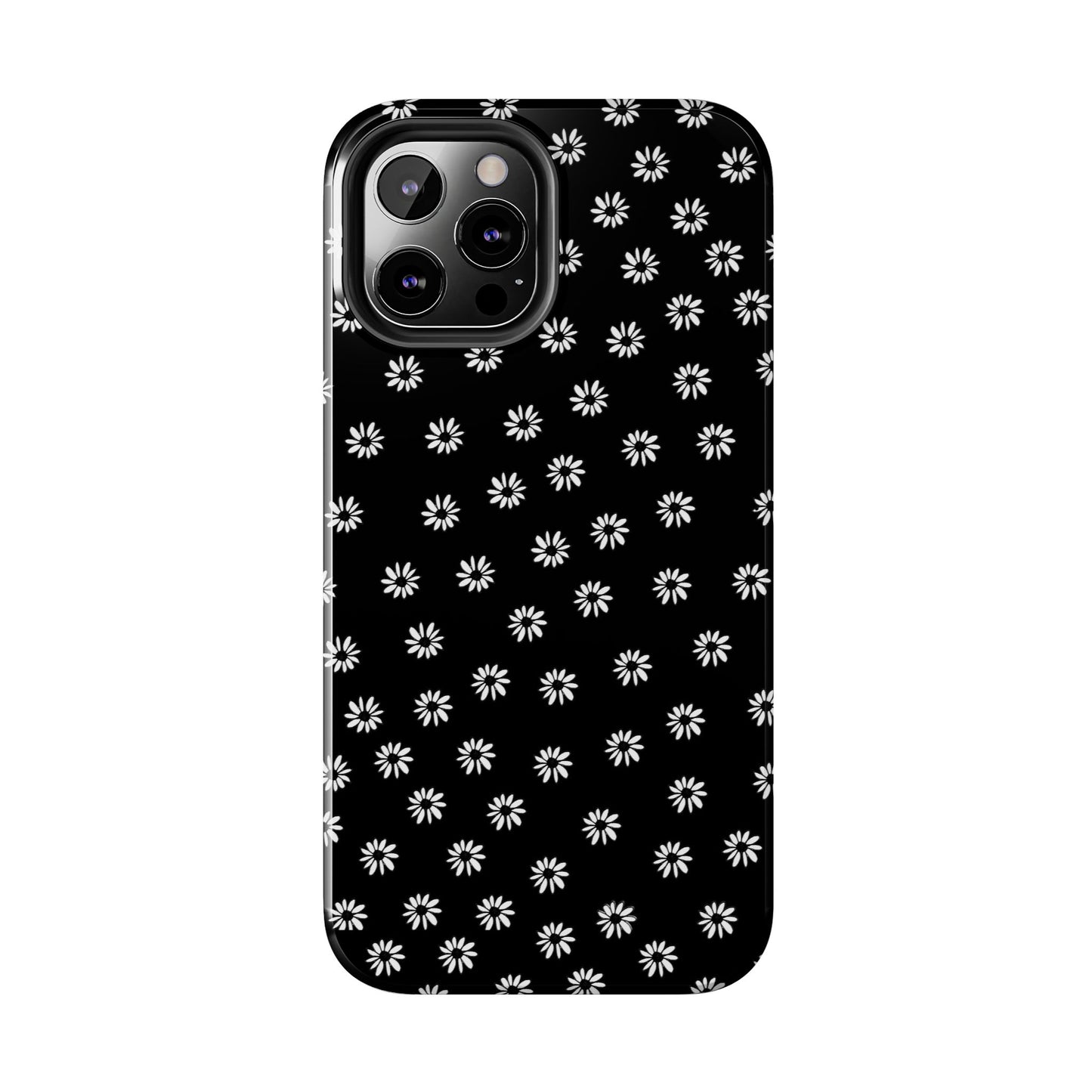 Daisy Dot Black / White Phone Case