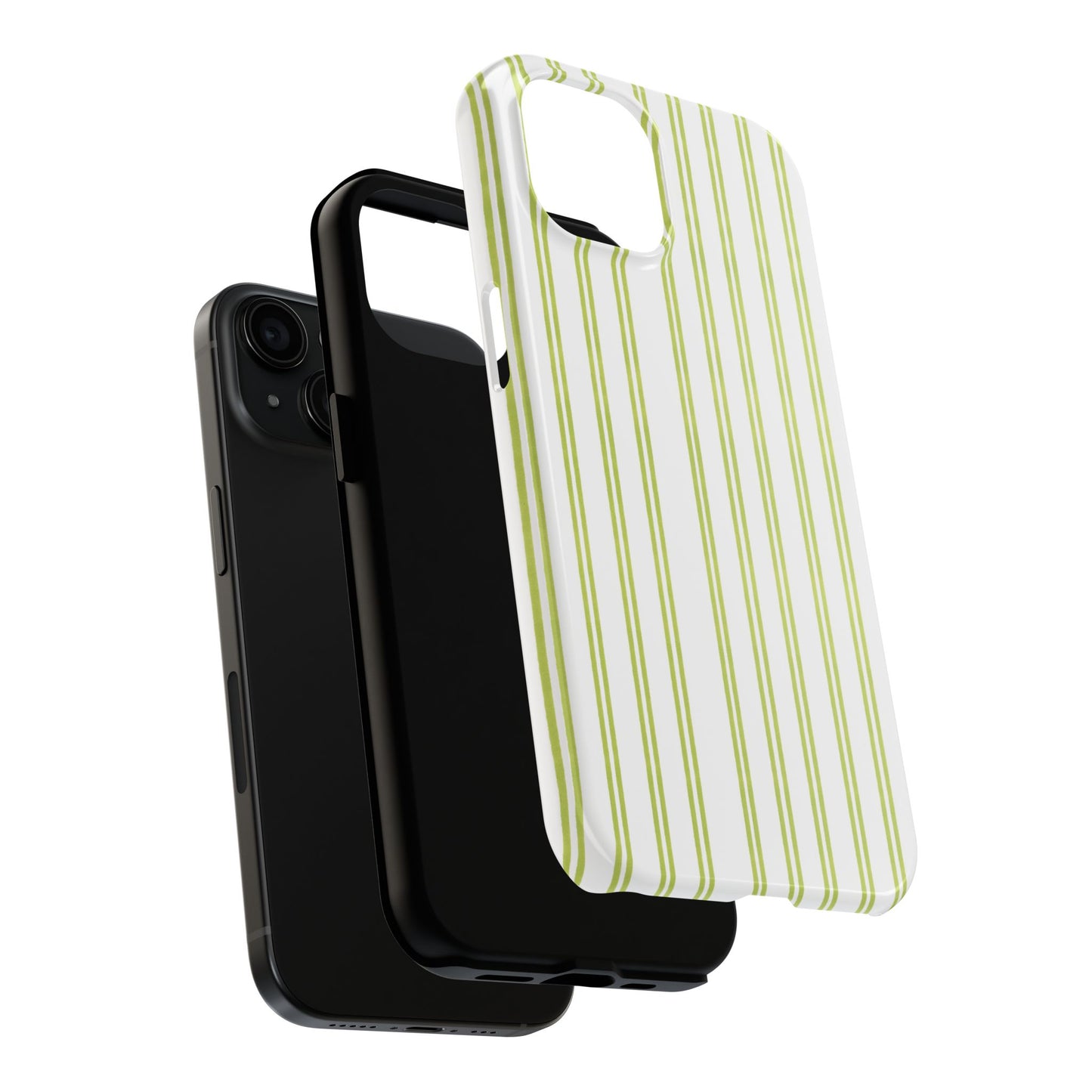Green Double Stripe Phone Case
