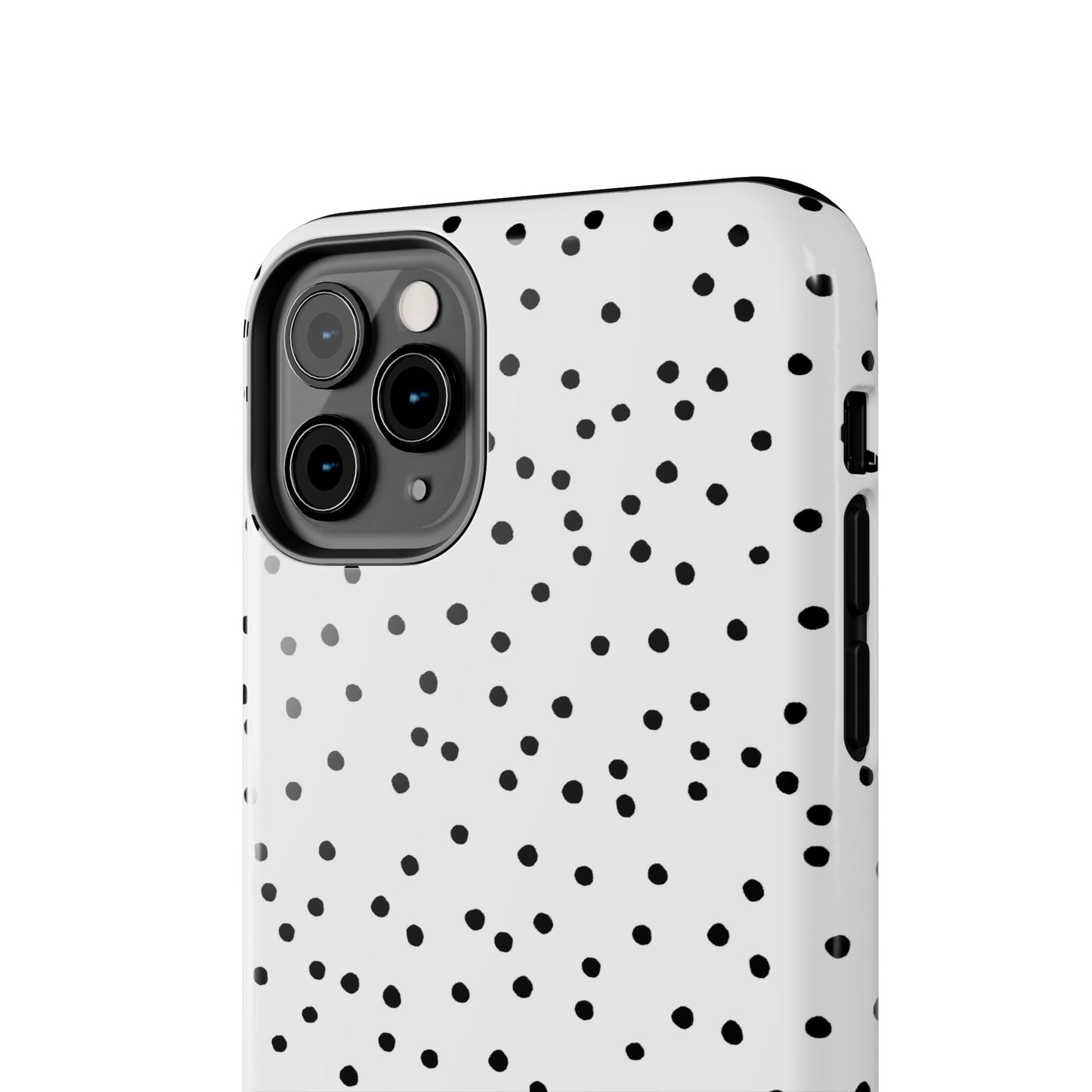 Dinky Dots White / Black Phone Case