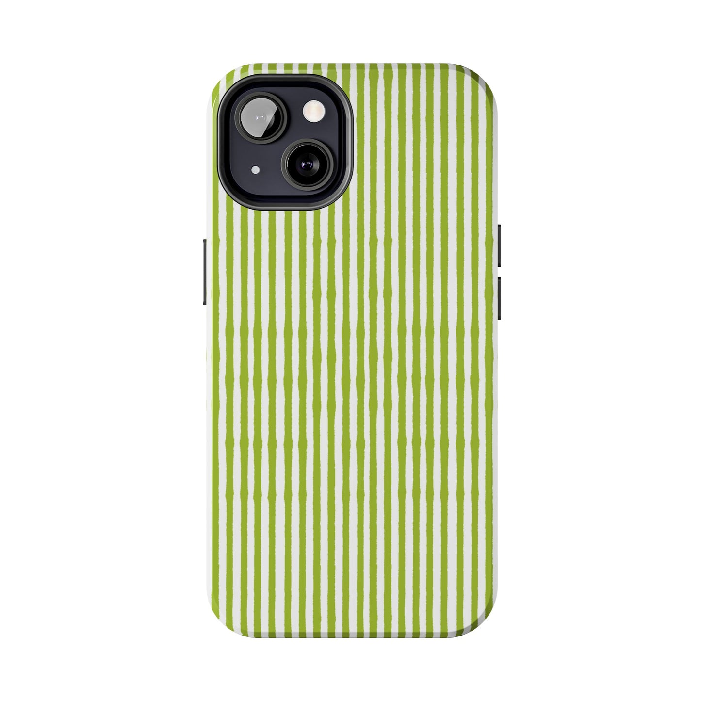 Lazy Stripe Green / White Phone Case