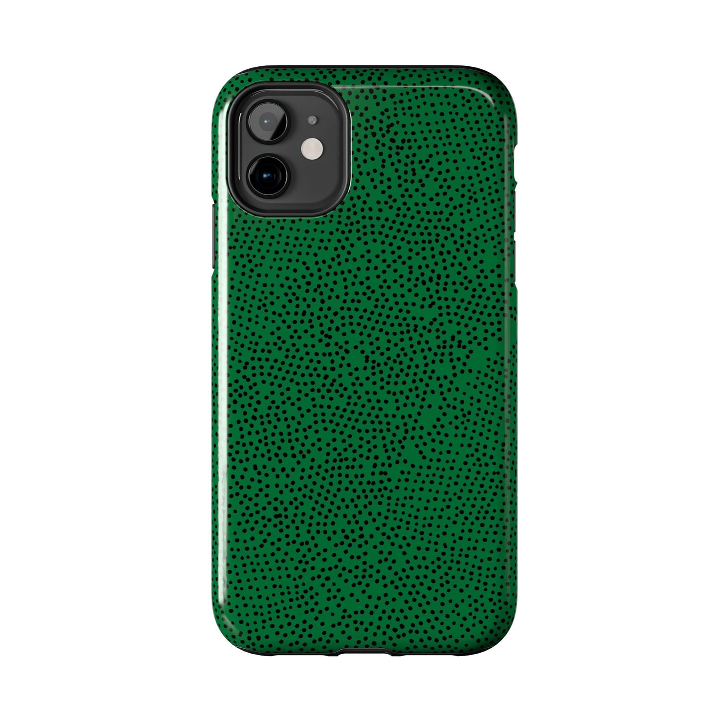 Mini Dot Green / Black Phone Case