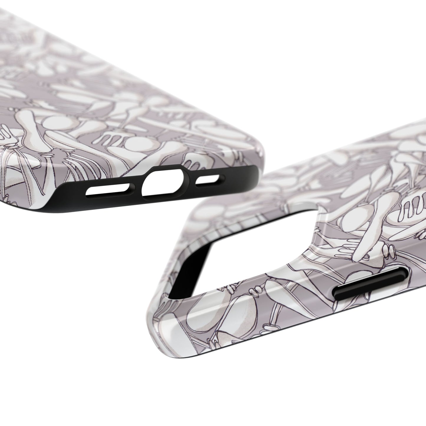 Silverware Wars Silver Phone Case