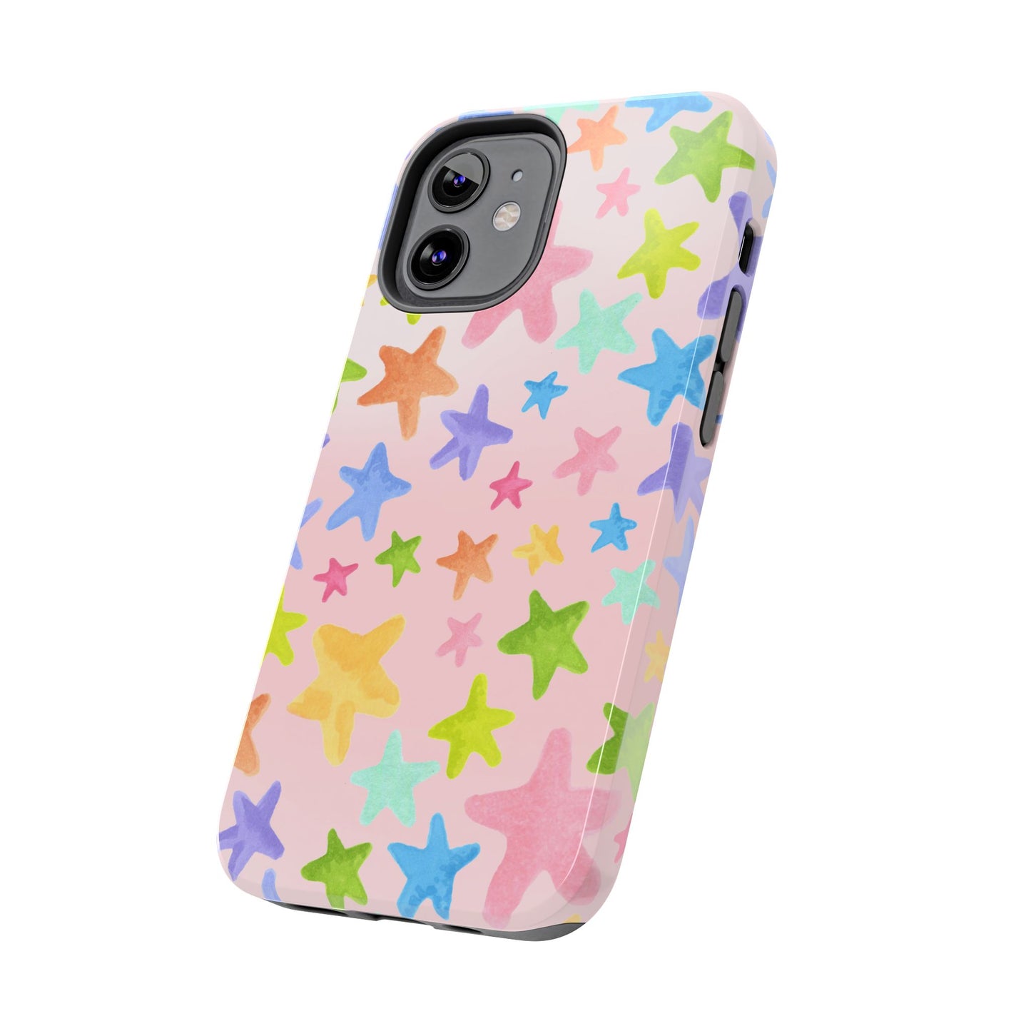 Happy Stars Pink Phone Case