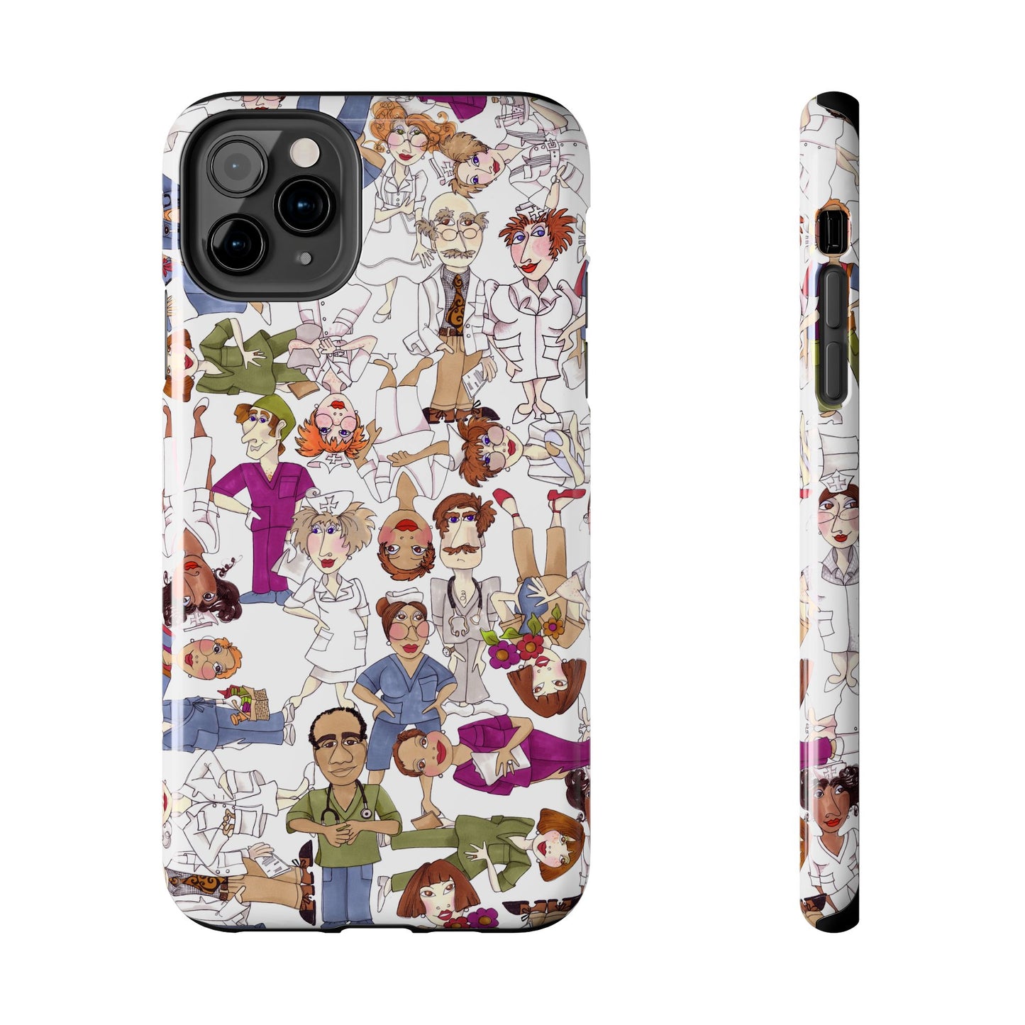 Diverse Nurse White Phone Case