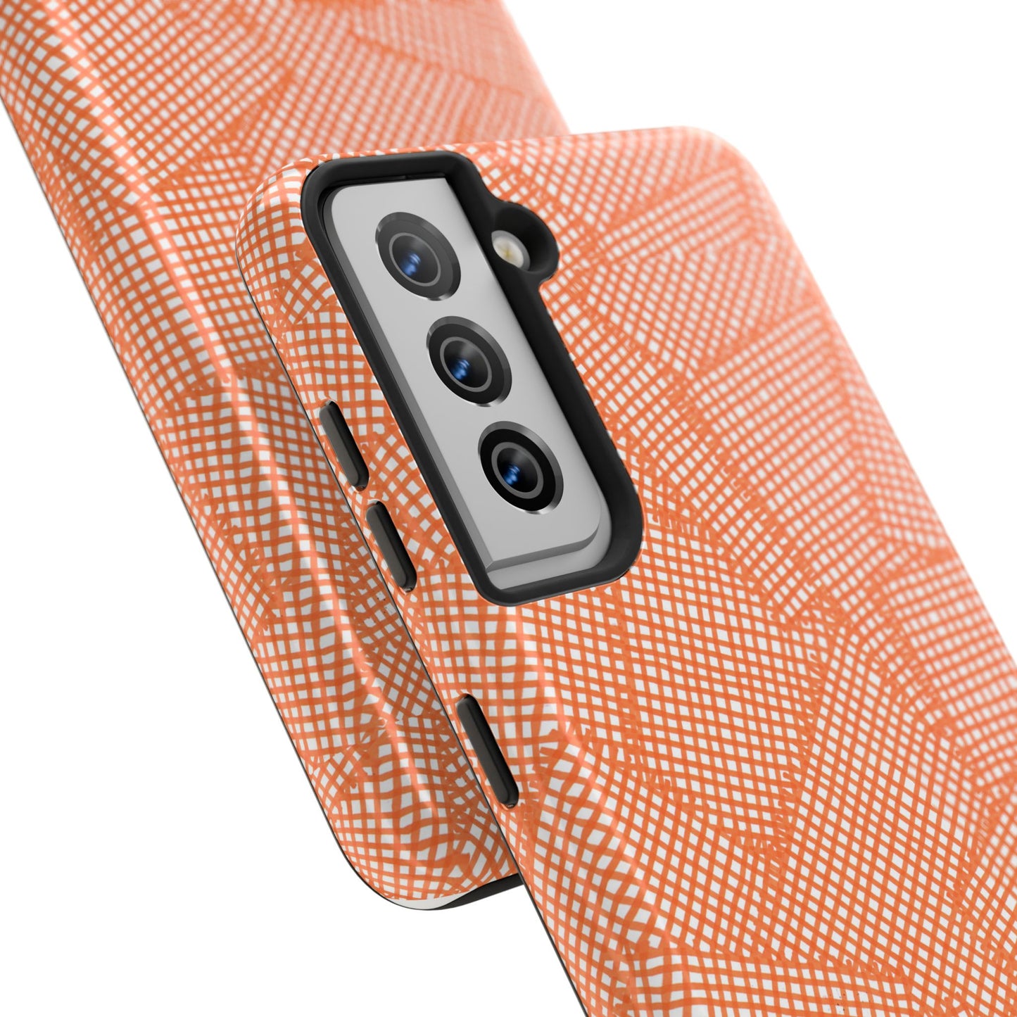 Check Patch Large Orange Phone Case