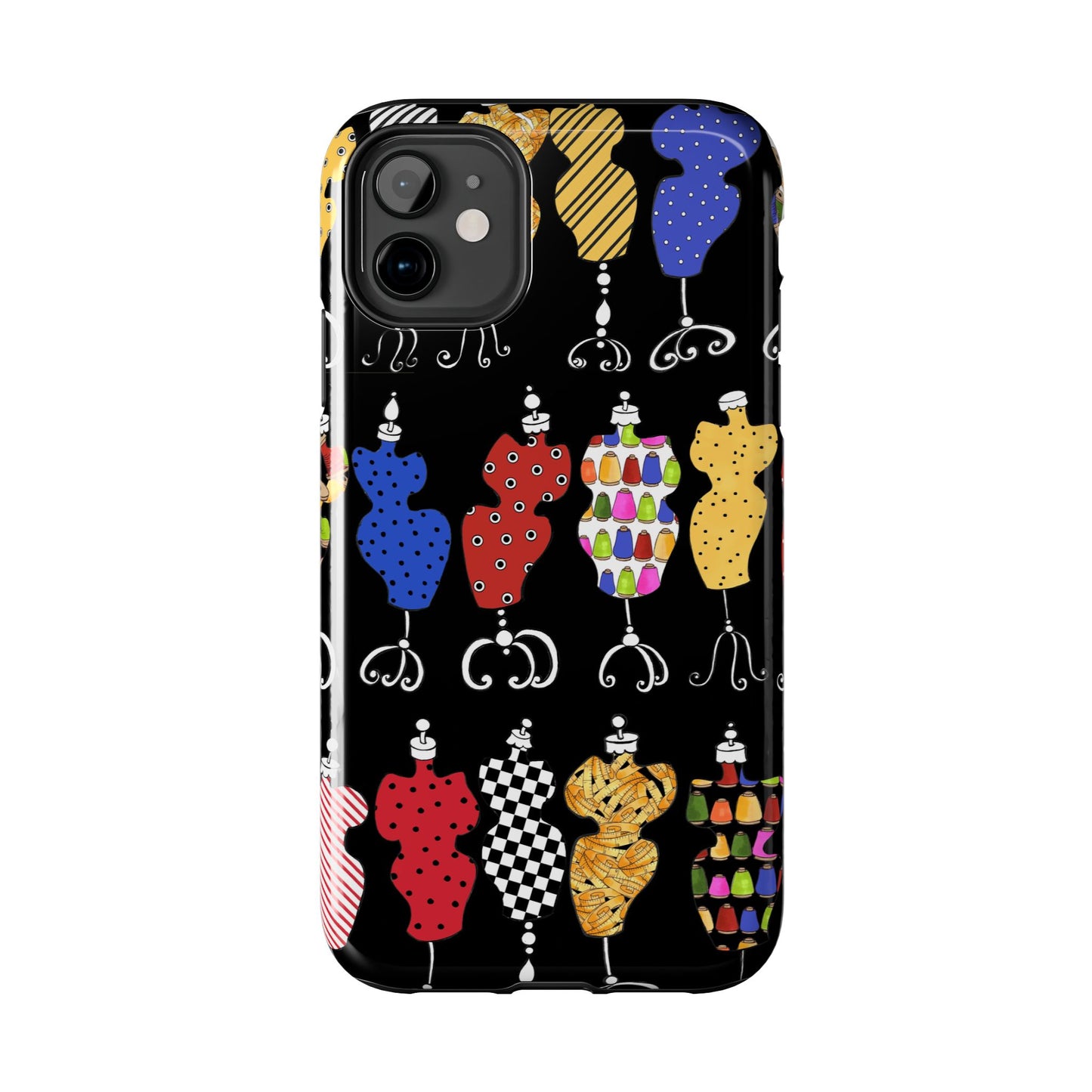 Go Figure Black / Multi Phone Case