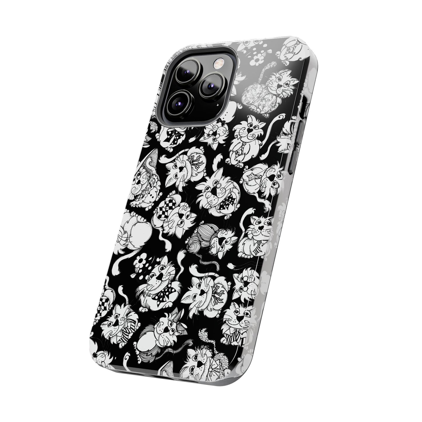So Kitties Tossed Black Phone Case