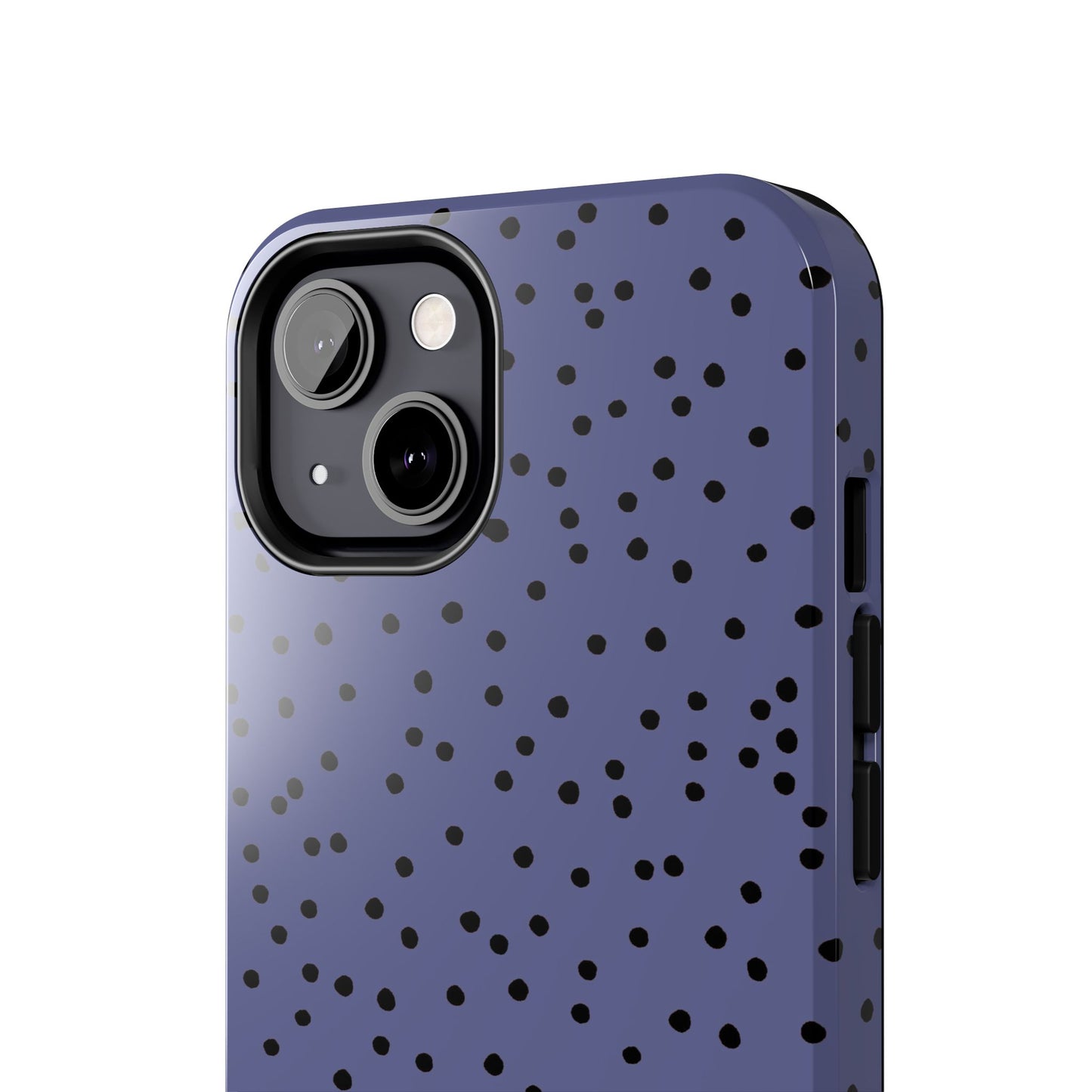 Dinky Dots Blue / Black Phone Case