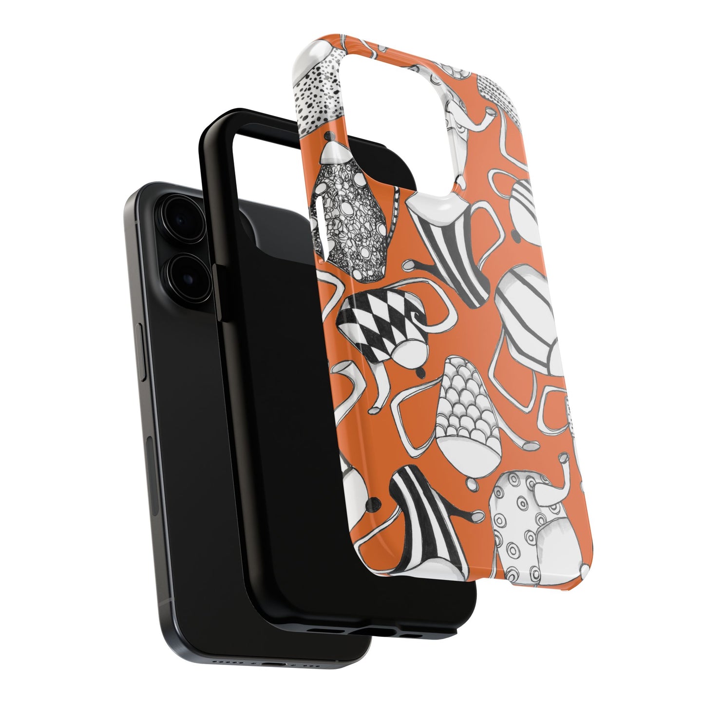 Coffee, Tea Anyone? Orange Phone Case