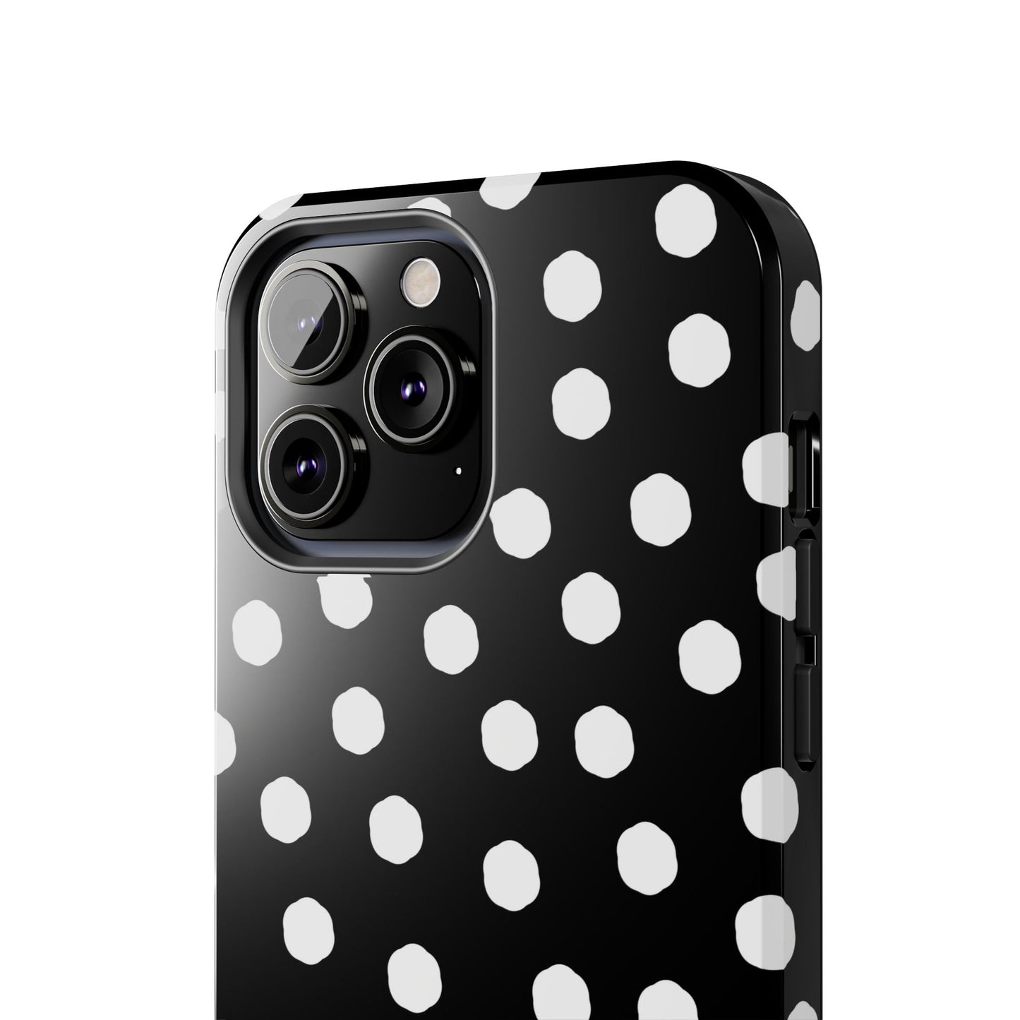Jumbo Dots Black / White Phone Case