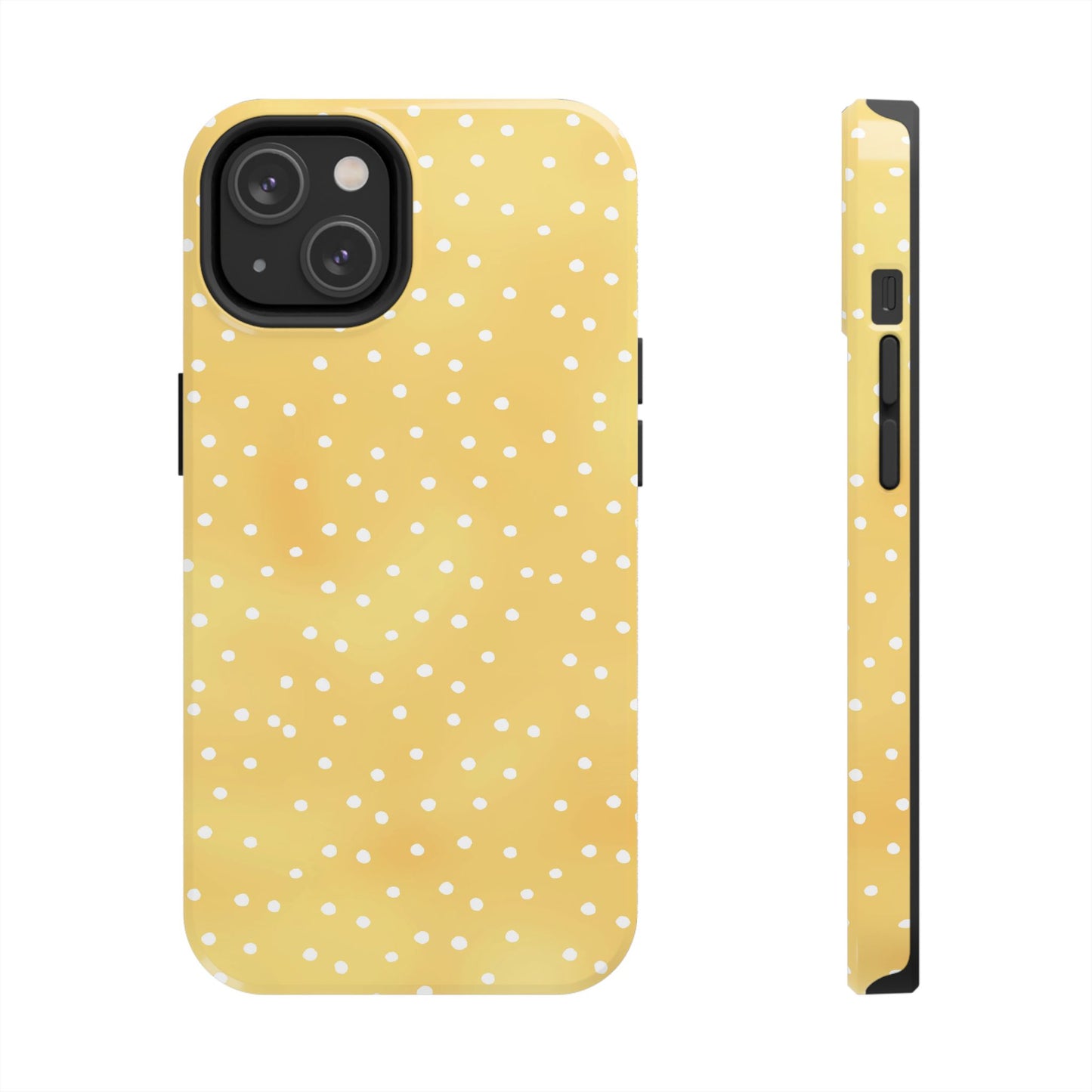 Dinky Dots Yellow / White Phone Case