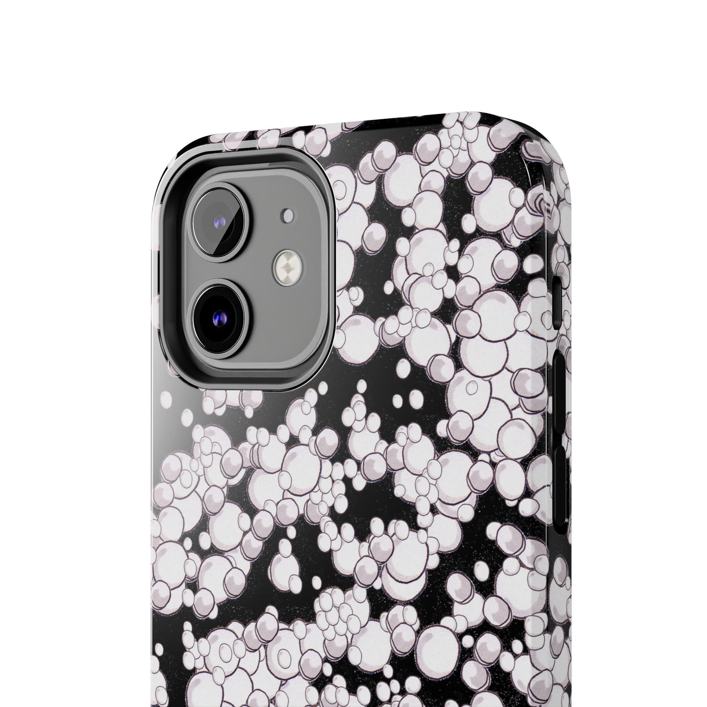 Bubble Dots Black Phone Case