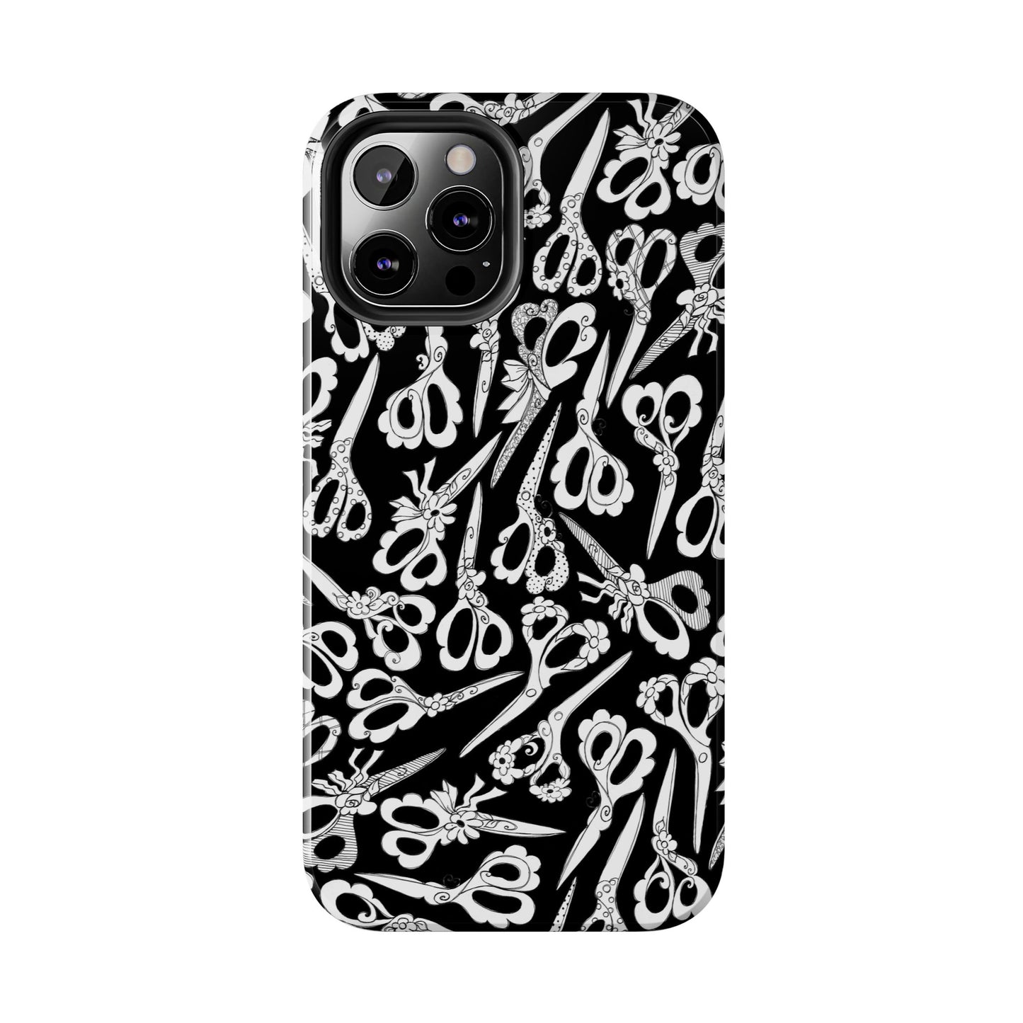 Scissor Blizzard Black Phone Case