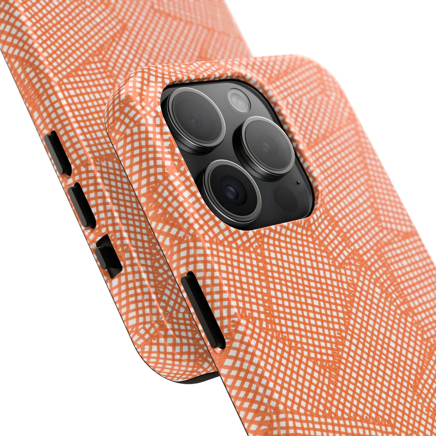 Check Patch Large Orange Phone Case