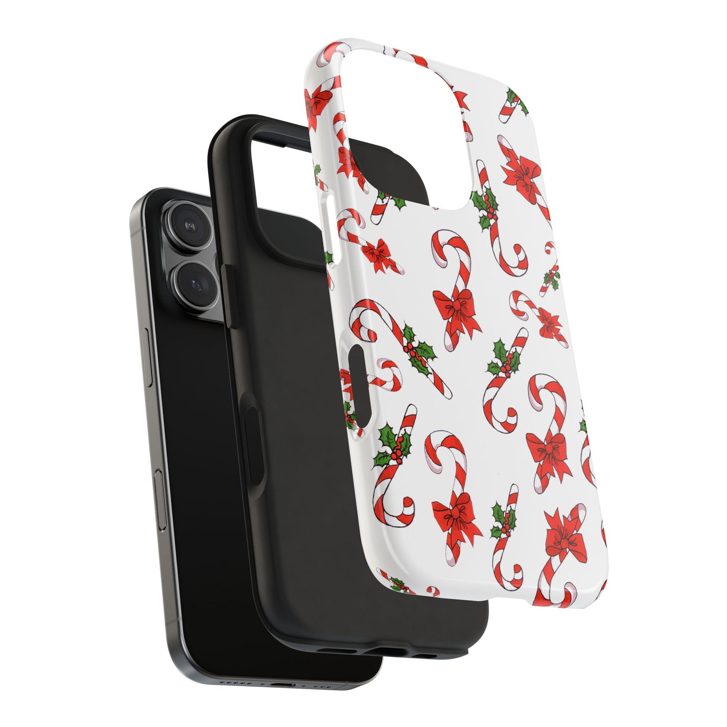 Candy Cane Crowd White Phone Case
