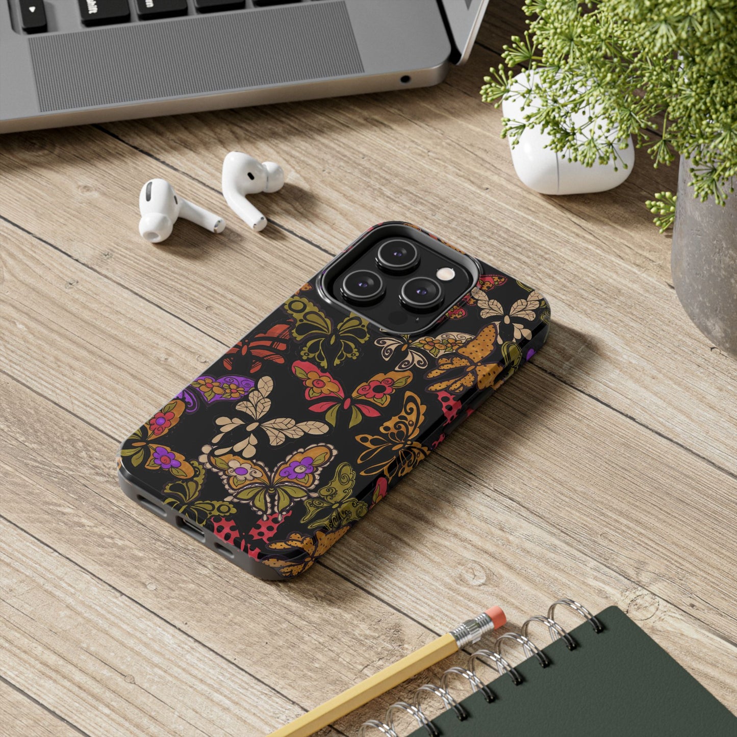 Flighty Black Phone Case