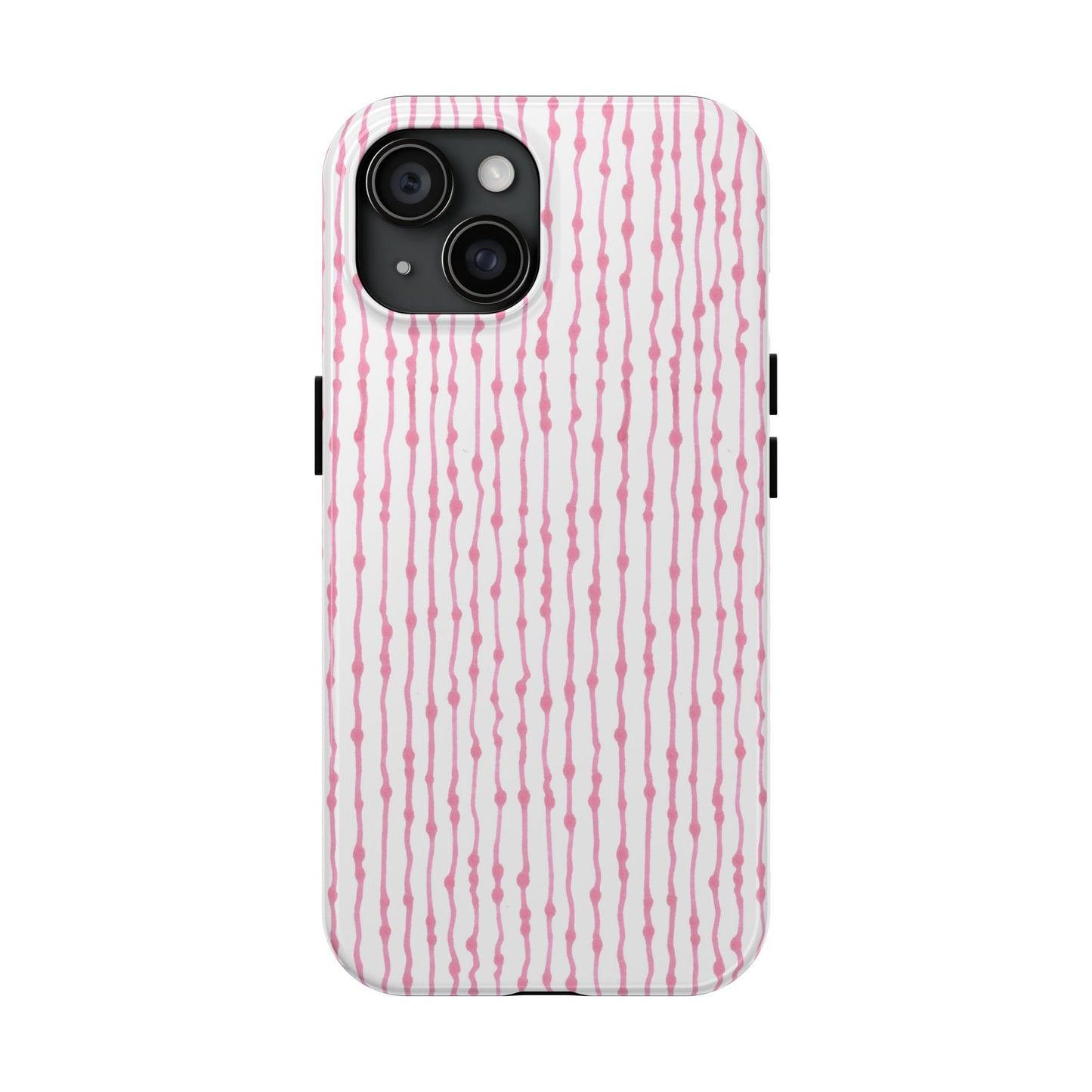 Faux Seersucker White / Pink Phone Case